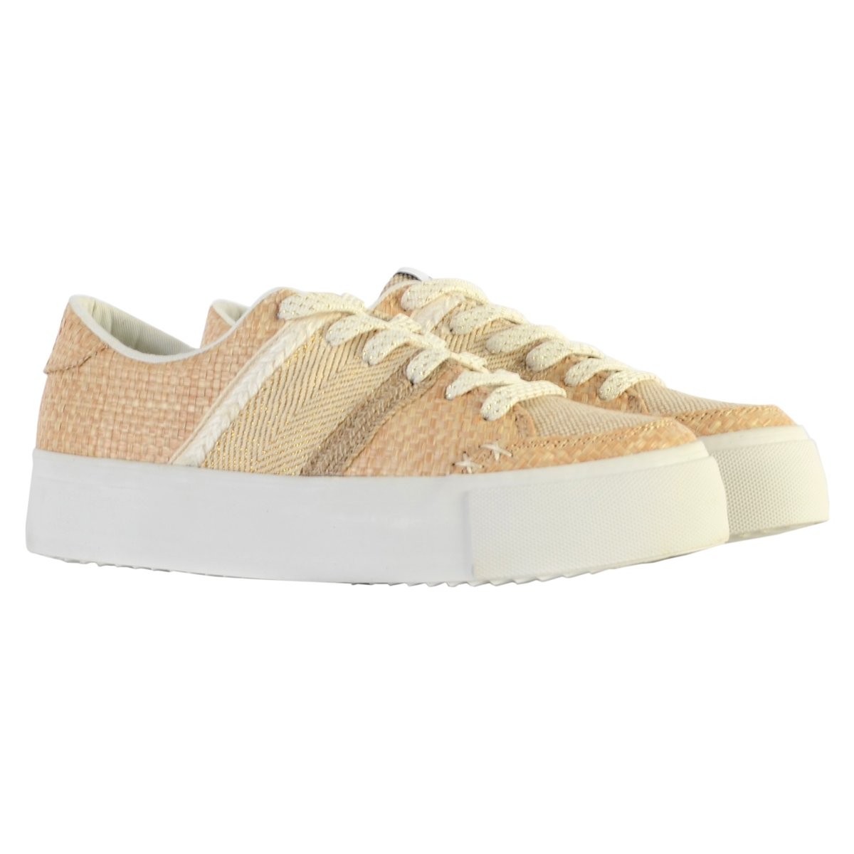 Basket à Lacet Street Natural biscuit, DESIGUAL