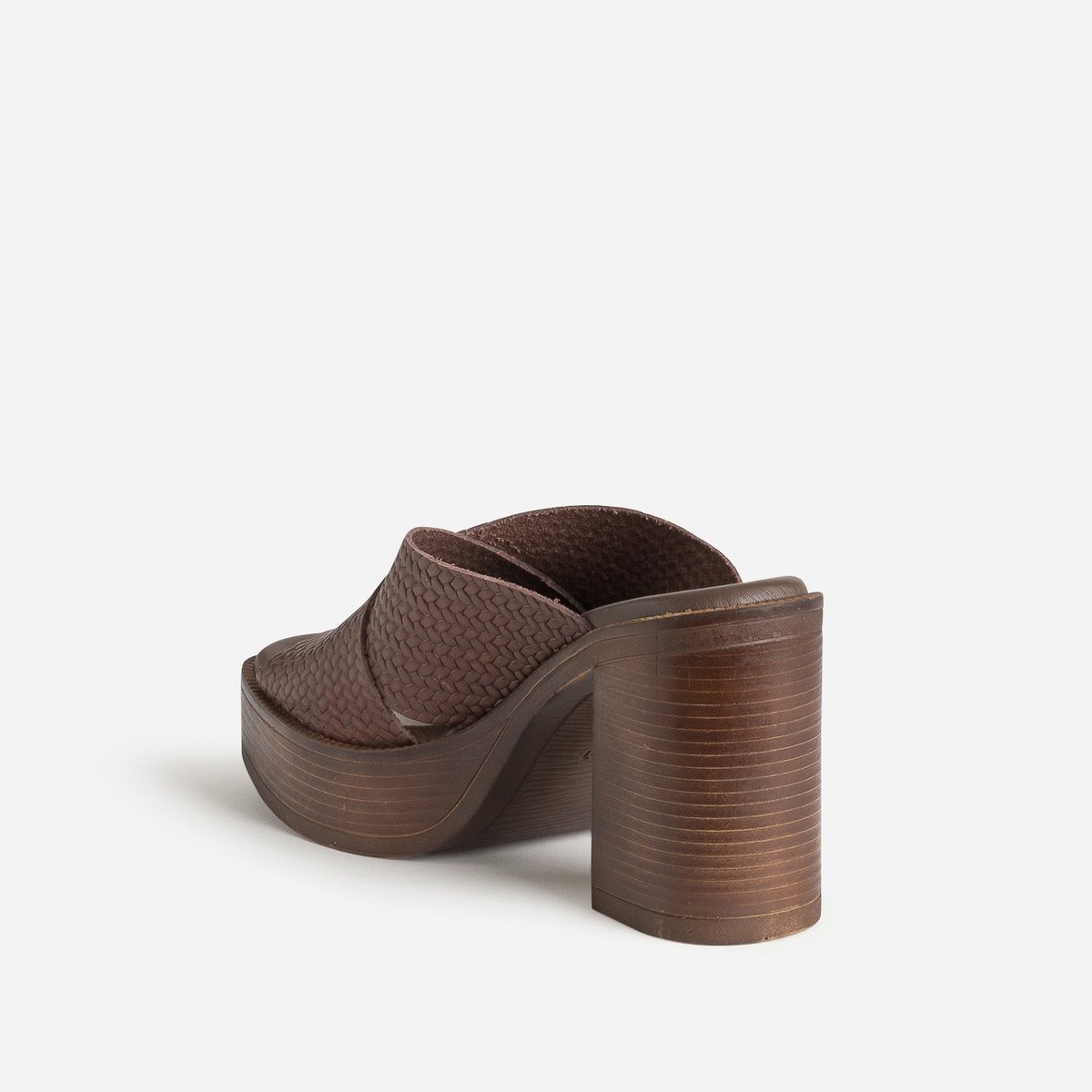 Sandale À Talon en cuir KORINNE chocolat, ERAM