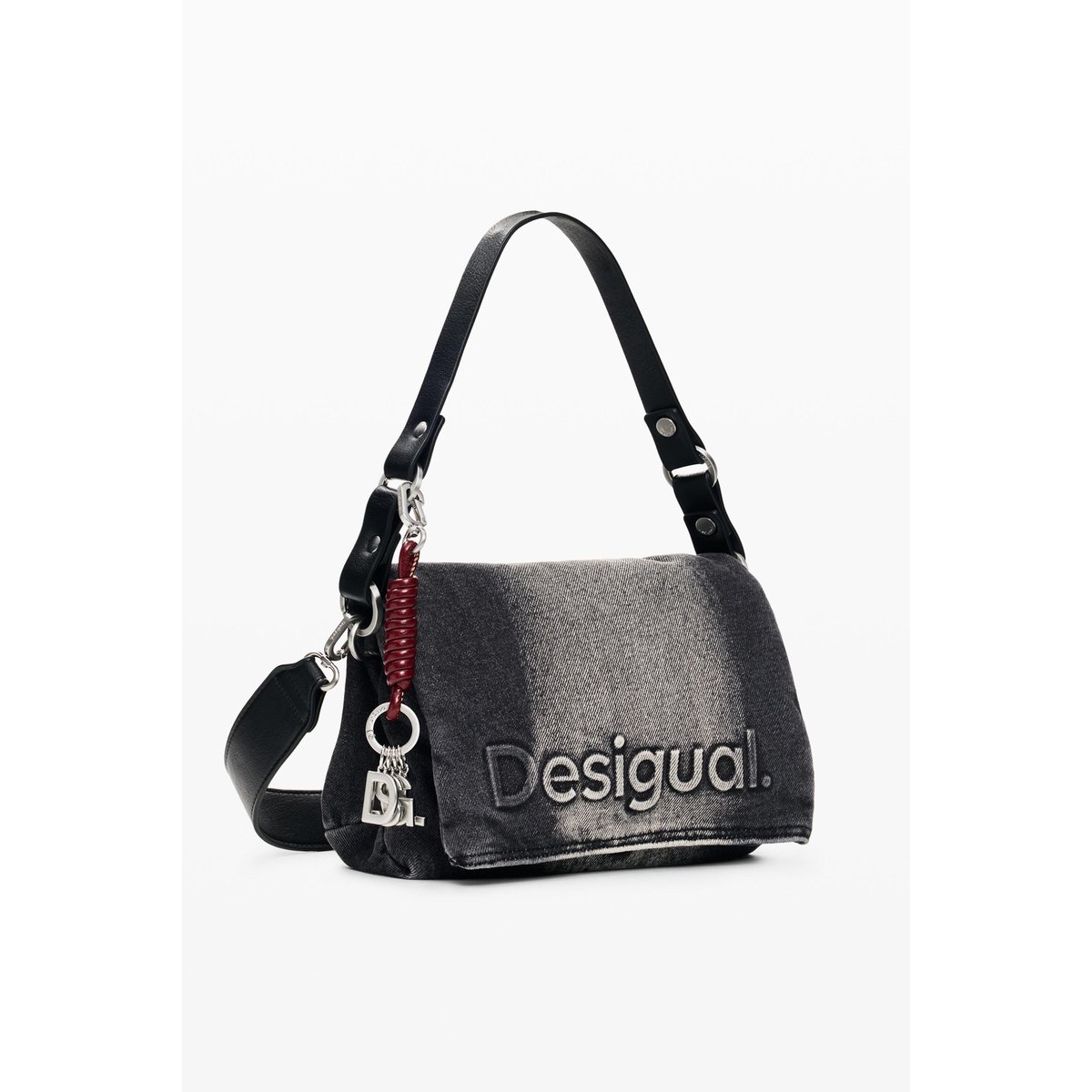 Sac en denim moyen noir, DESIGUAL