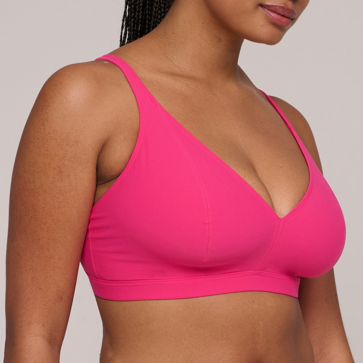 Haut de bikini triangle ASWAN rose - dragon fruit, PRIMADONNA