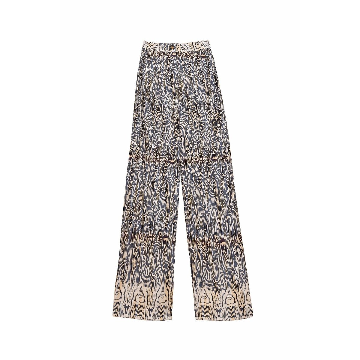 Pantalon large imprimé, PAULINA imprimé bleu marine, LA PETITE ETOILE