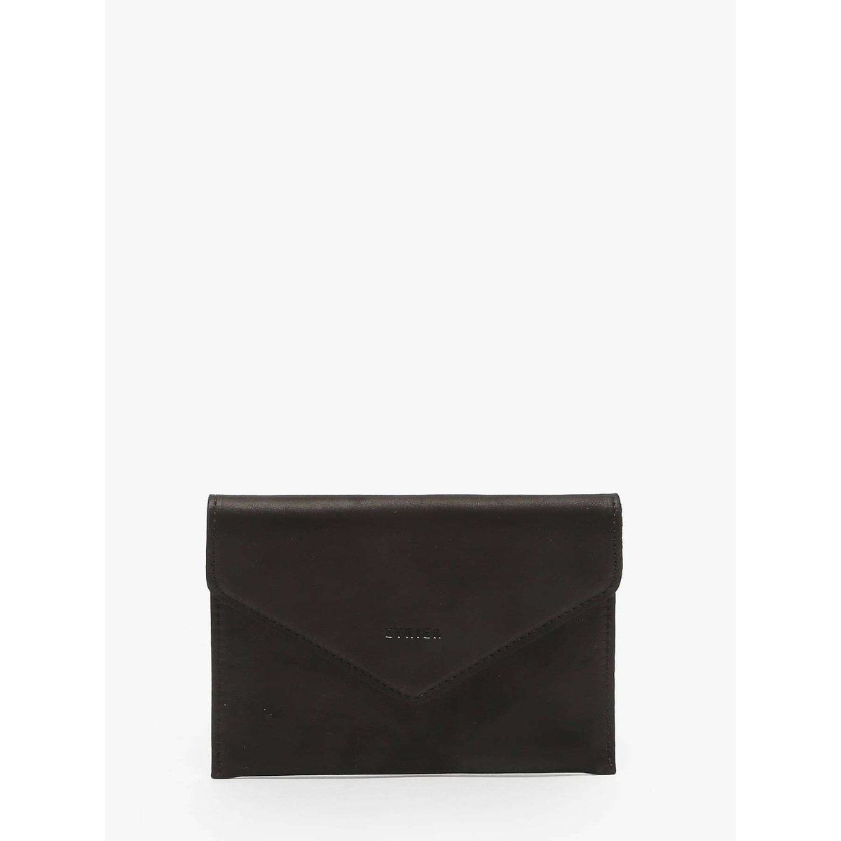 Porte-papiers Oil cuir noir, ETRIER