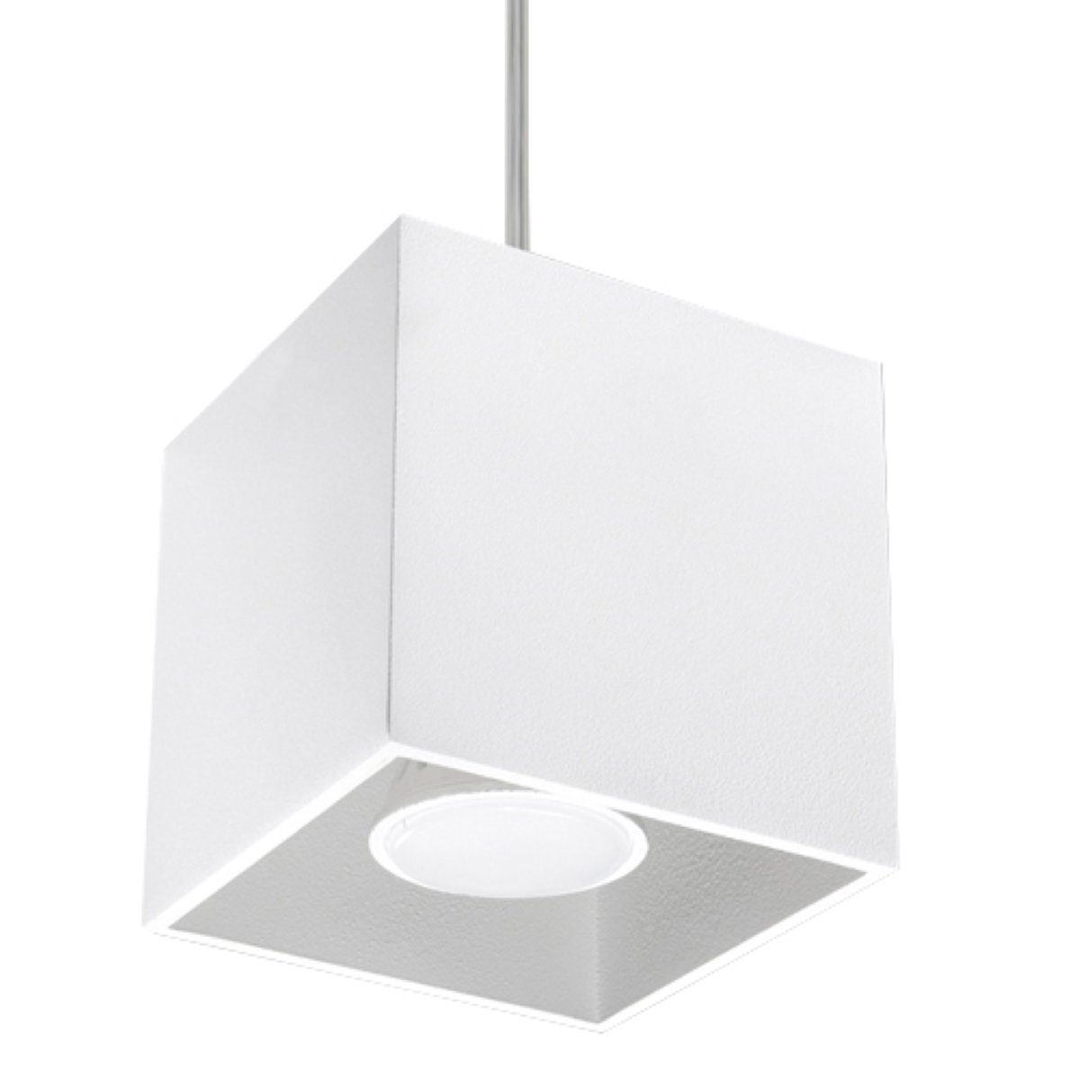 Suspension Aluminium Blanc GU10 1 Quad blanc, EDEN