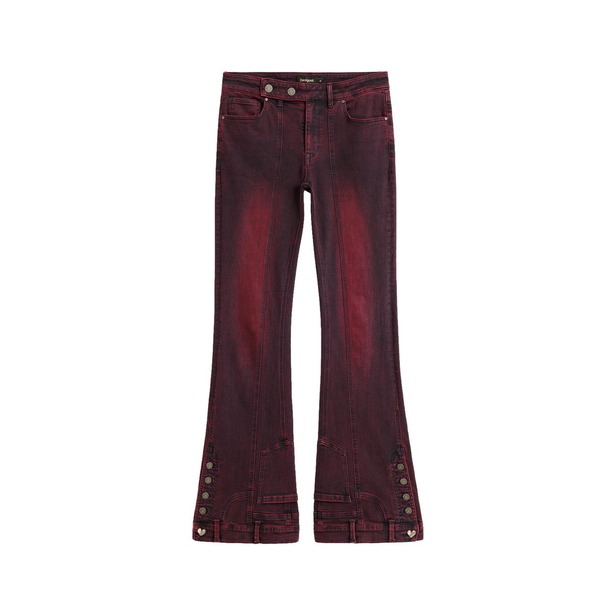 Jean flare rouge, DESIGUAL
