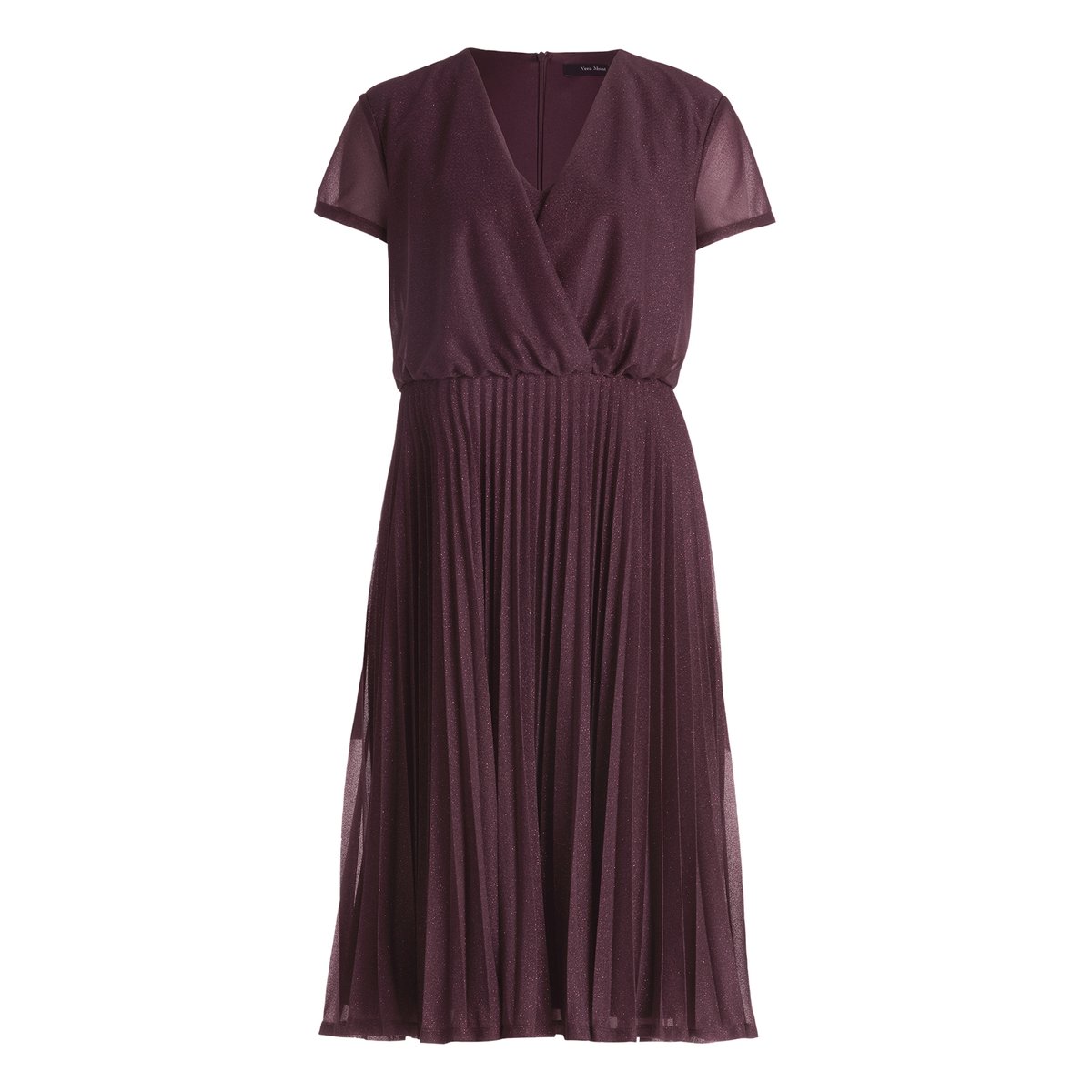 Robe de cocktail à plis purple/purple, VERA MONT