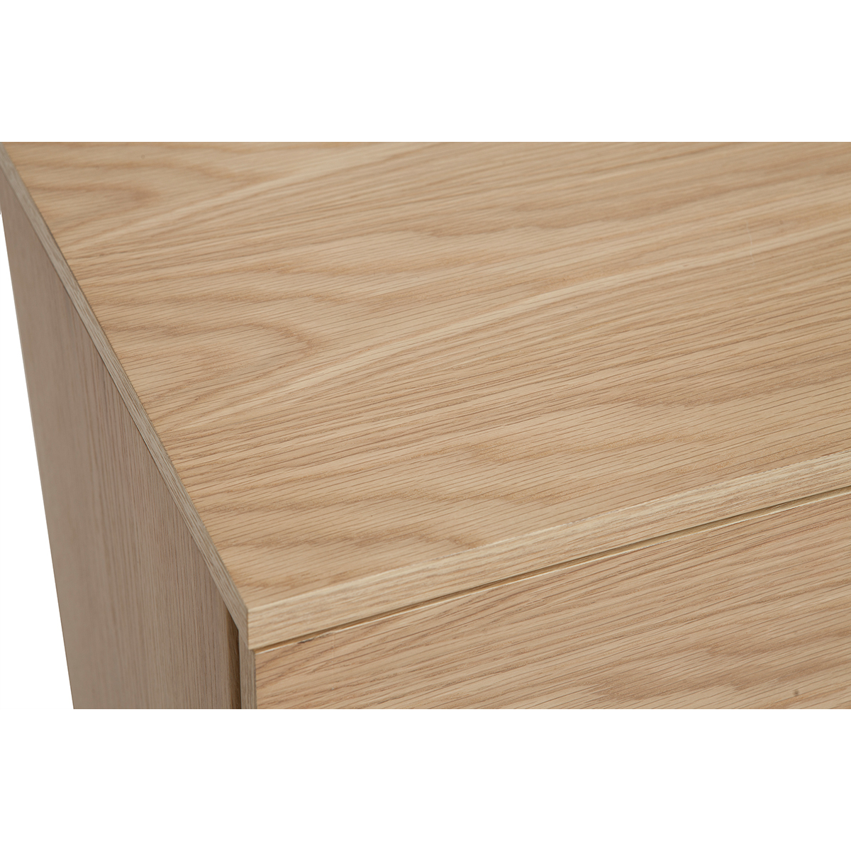 Commode scandinave en bois clair chêne 3 tiroirs L80 cm FREDDY chêne clair, MILIBOO