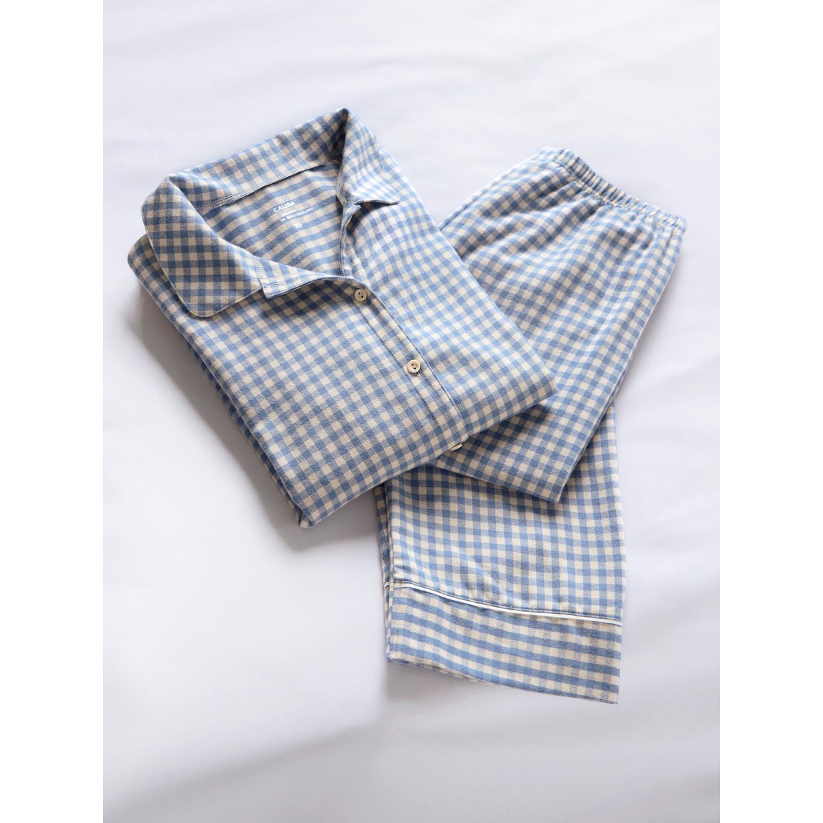 Pyjama en flanelle, boutonné de bout en bout manches longues Coton FLANNEL DREAMS scandinavian, CALIDA