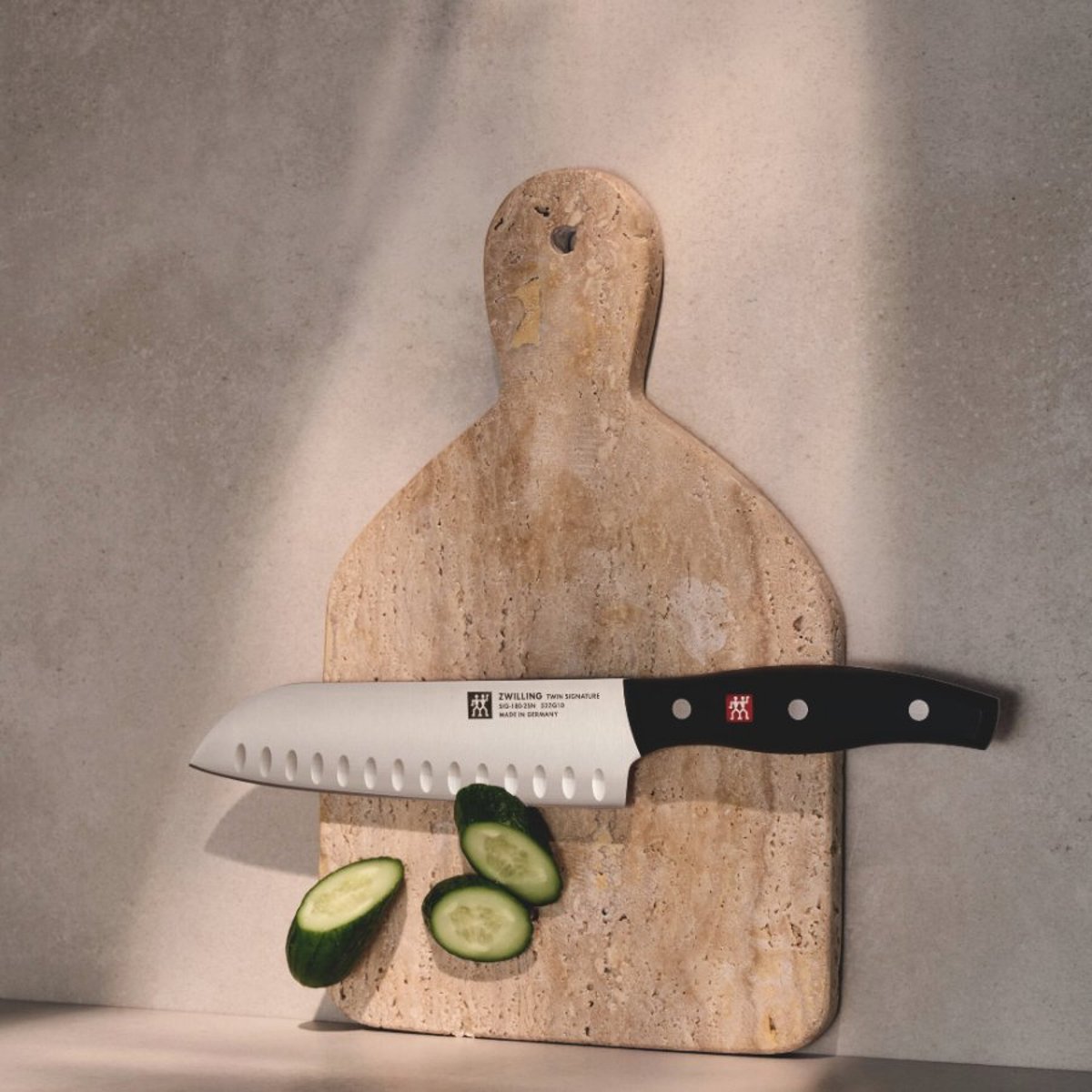 ZWILLING Signature Set de 2 couteaux office 10 cm et Santoku 18 cm, acier inoxydable no-color, ZWILLING
