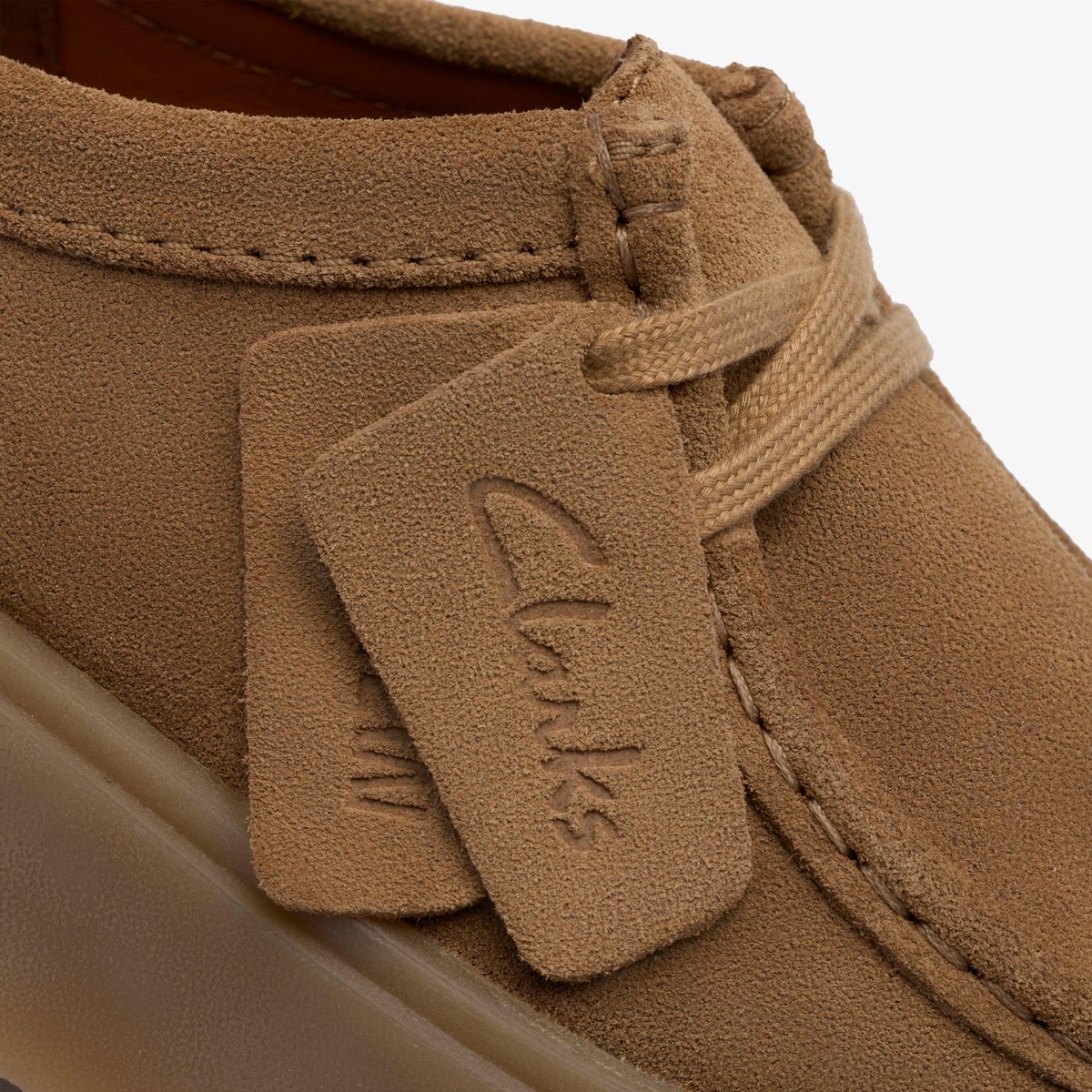 Derbies richelieus Suède TORVIEW W beige sable, CLARKS