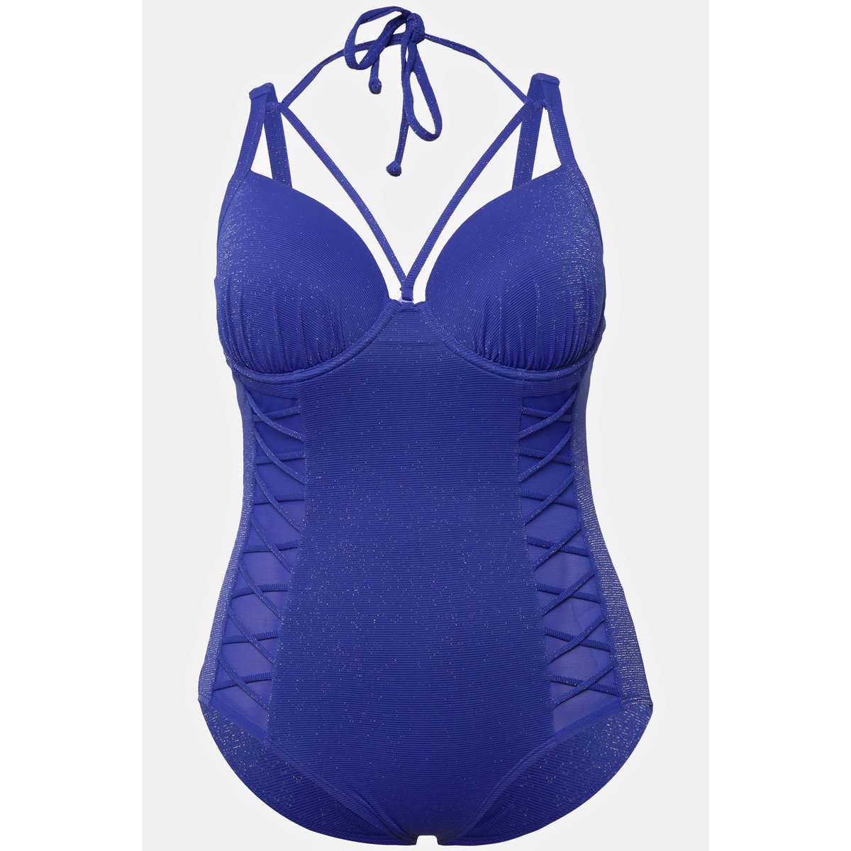 Maillot de bain. Bonnets souples à armature. bleu roi, ULLA POPKEN