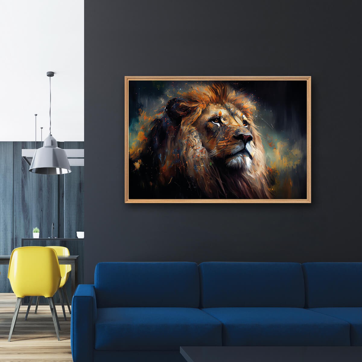 Tableau Mural Encadré Lion ANIMAUX tableaux encadrés, CEANOTHE