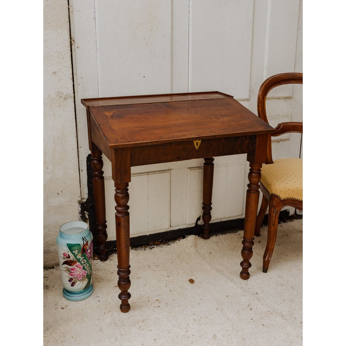 Secrétaire vintage en bois Honoré N°186 - Bon état bois foncé, DEBONGOUT