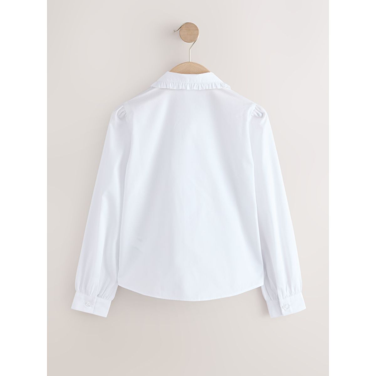 Chemise manches longues à volants, lot de 2 blanc, NEXT
