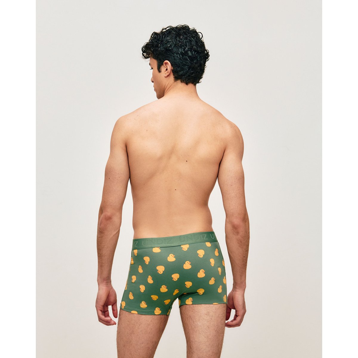 Boxer en coton imprimé canards RAYIDUCKIZ vert, UNDIZ