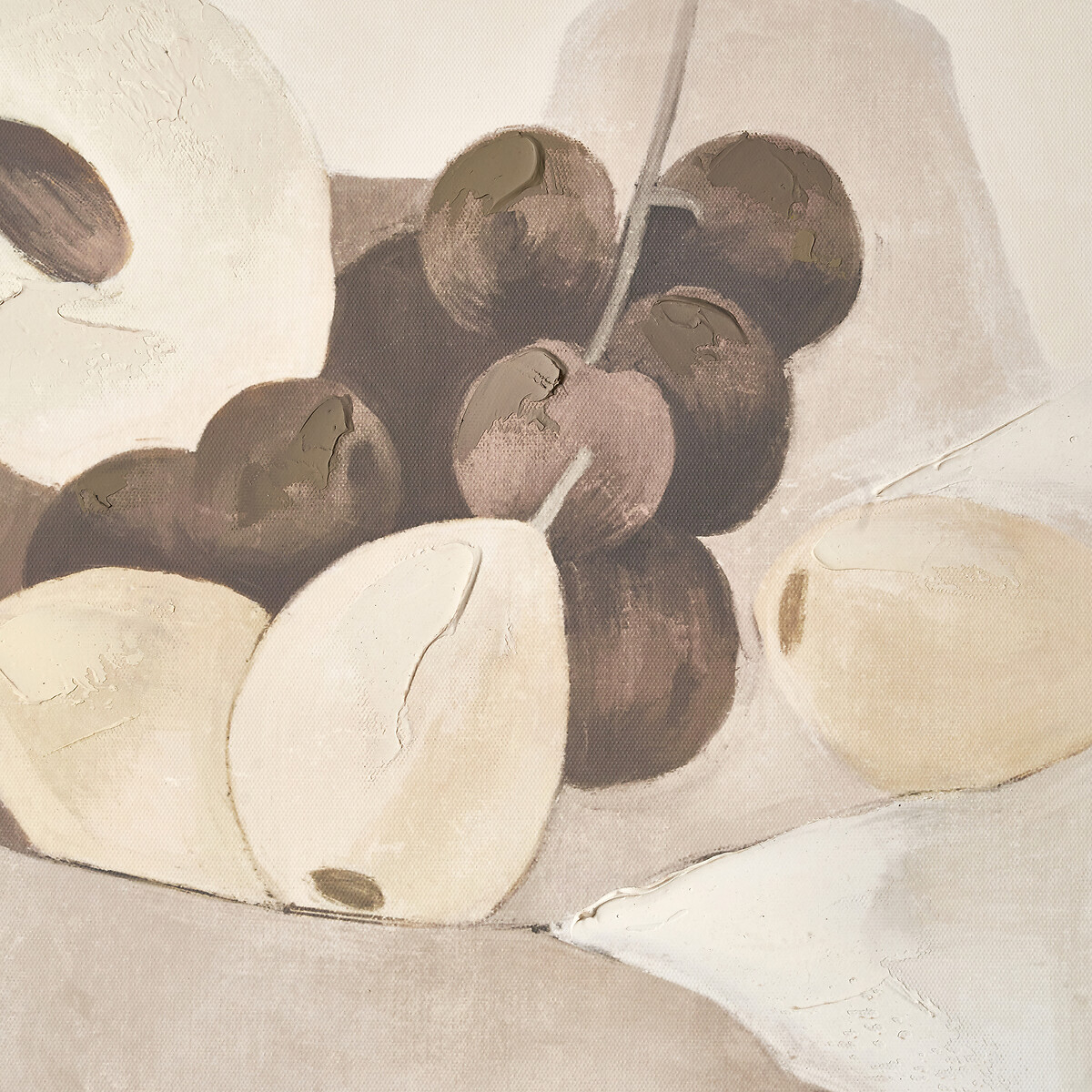 70cm Fruit Design Canvas with Black Frame natural, ÉDITÉ