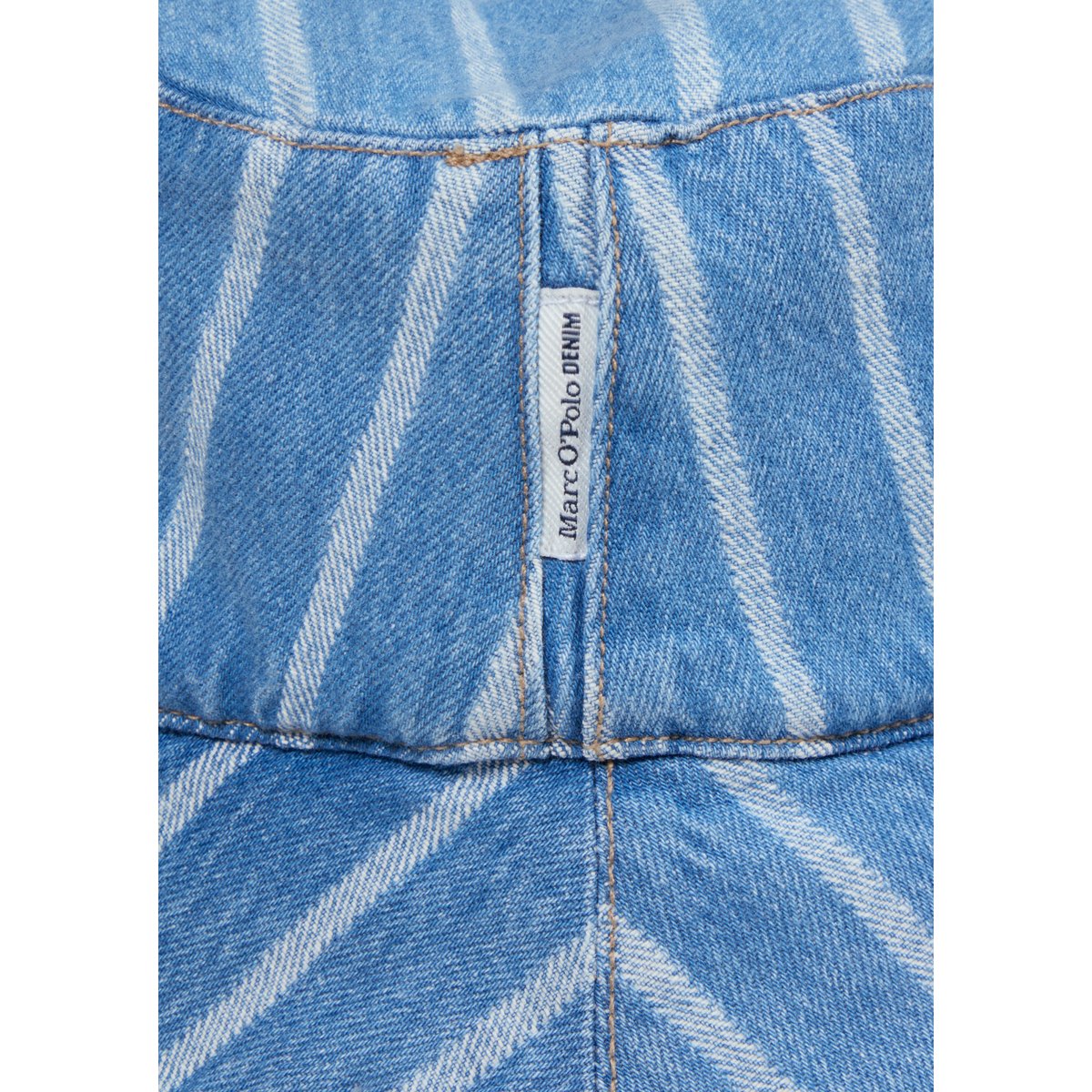 Chapeau Bucket en pur coton bio bleu moyen, MARC O’POLO DENIM