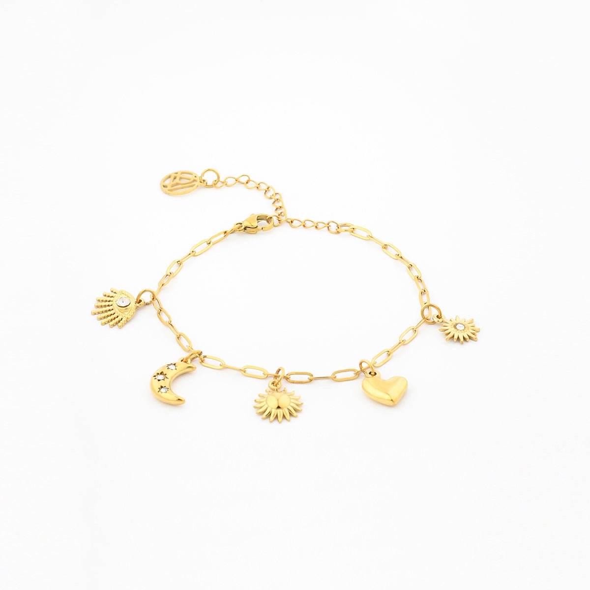 Bracelet charms en acier inoxydable aucun, BALABOOSTE