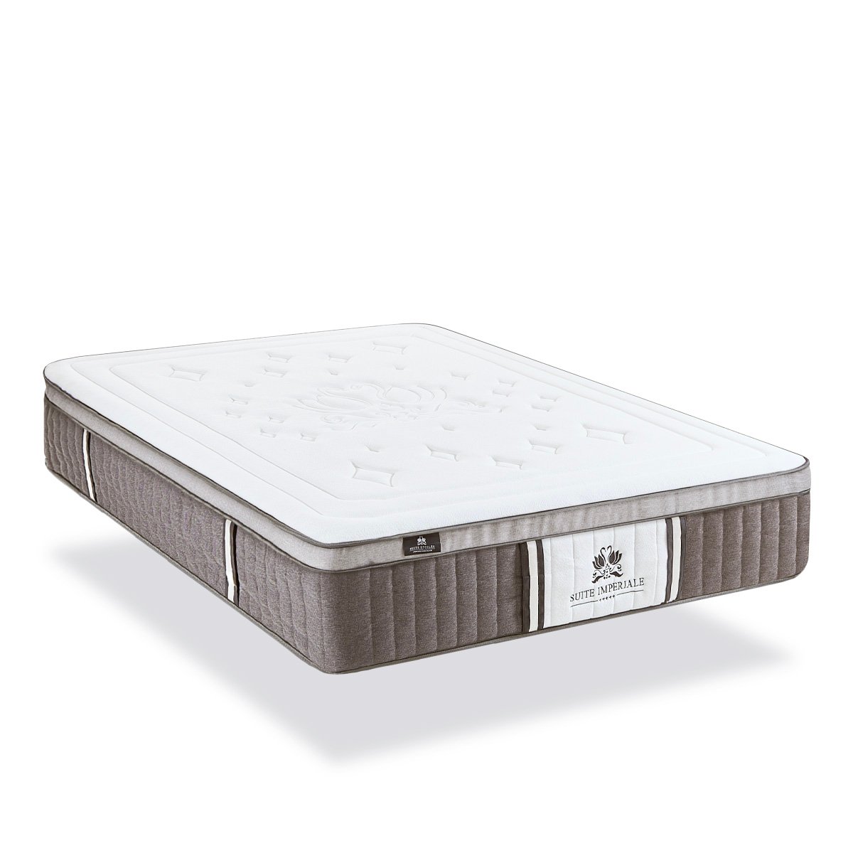 Matelas Ressorts Suite Impériale 90x190 cm Accueil Mousse Supersoft couleur unique, BELLECOUR