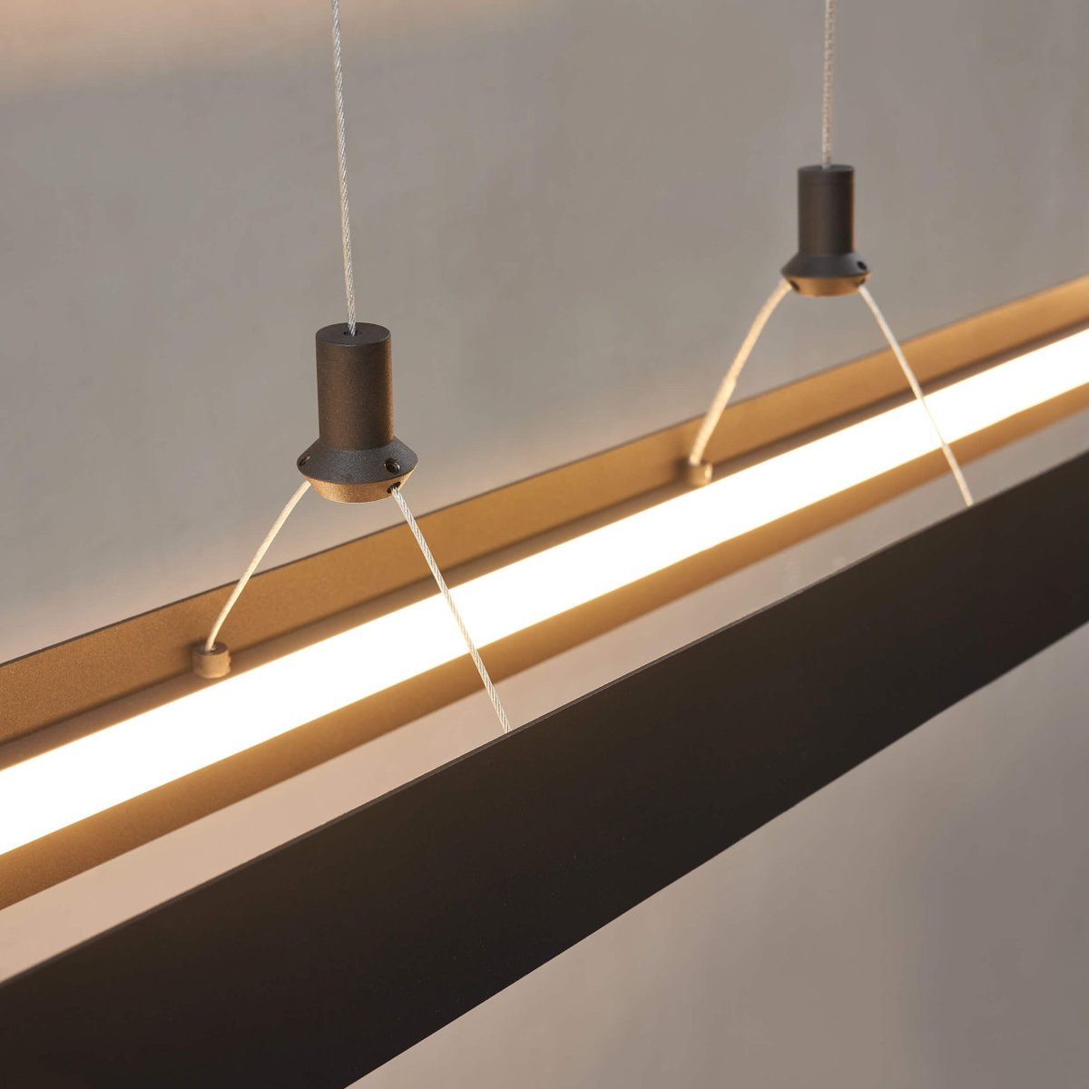 Suspension linéaire LED moderne - OSWIN noir, KOSILUM