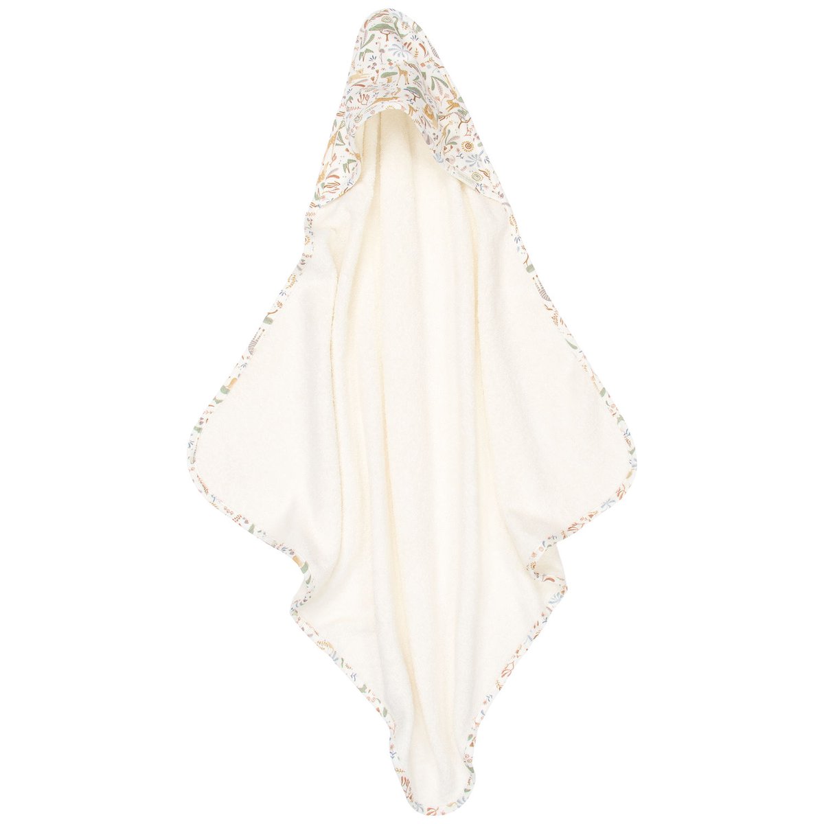 Cape de bain blanc, marron, vert, LITTLE DUTCH