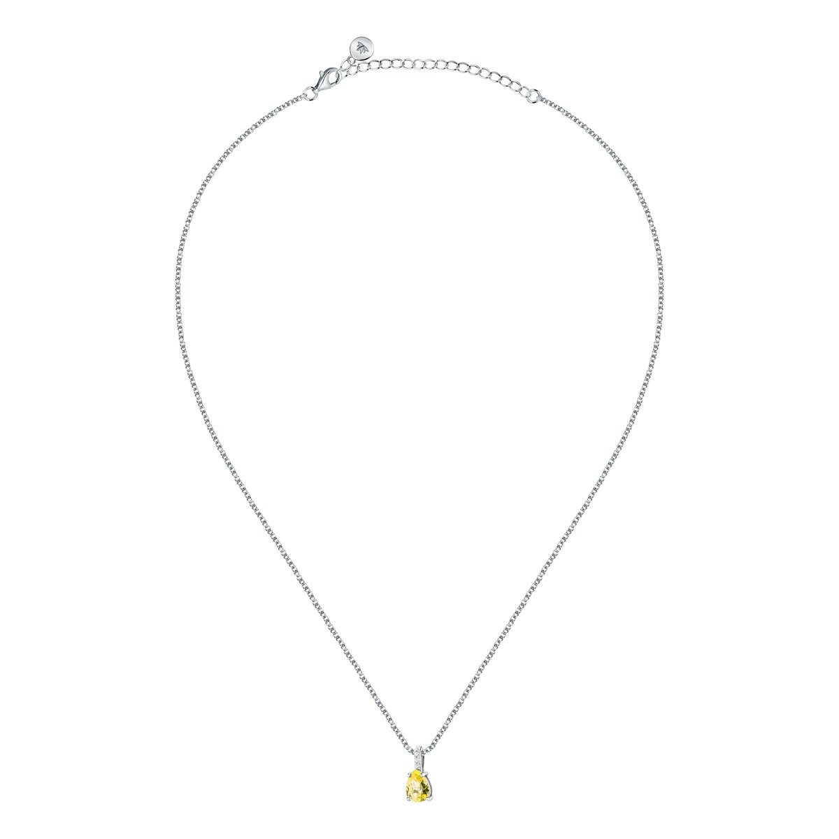 Collier en acier, cristaux, TESORI jaune, MORELLATO
