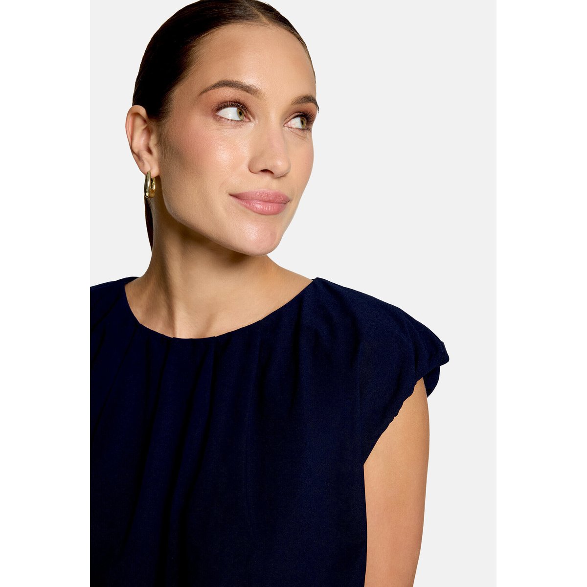 T-shirt façon blouse à encolure ronde deep sky, ZERO