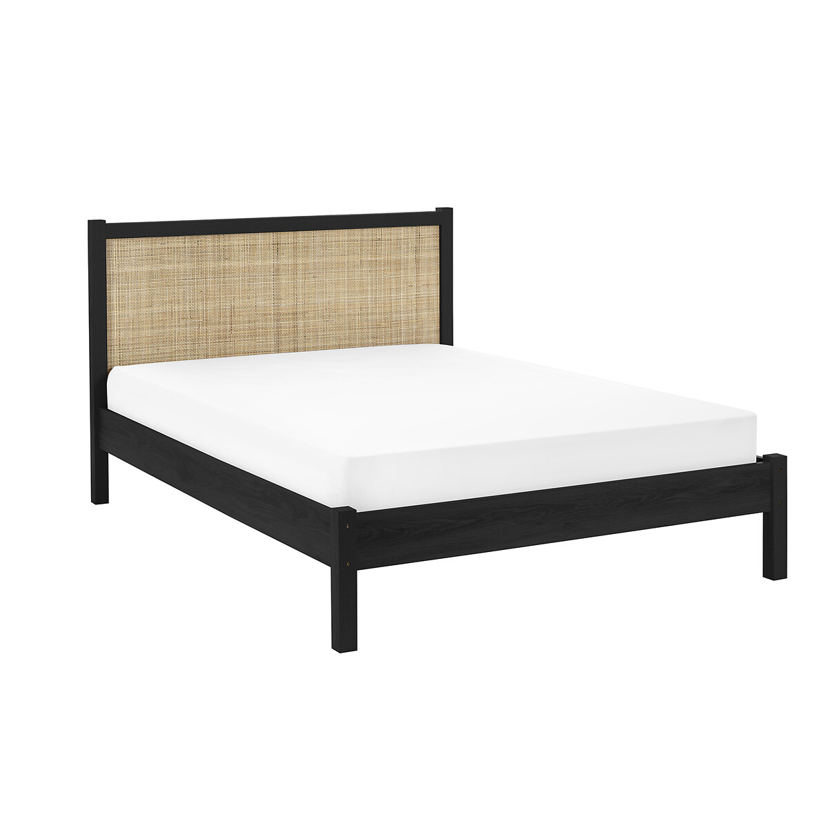 Indiya Rattan Bed black, SO'HOME