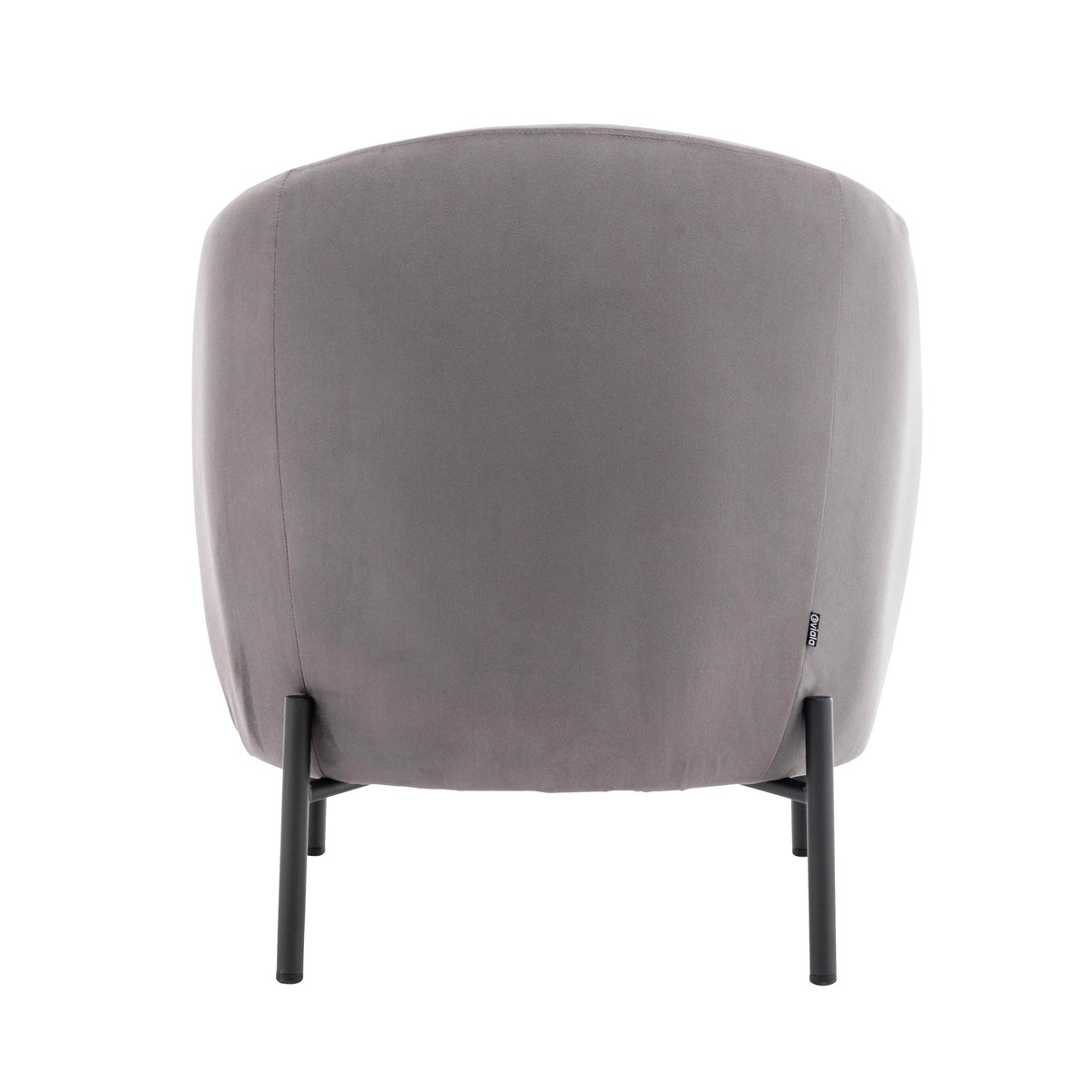 Fauteuil relax en métal et tissu, JUDE gris, OVIALA