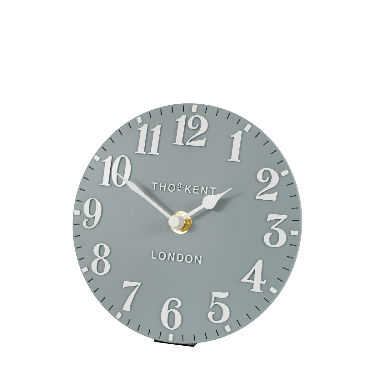 Arabic 6" Mantel Clock grey blue, THOMAS KENT