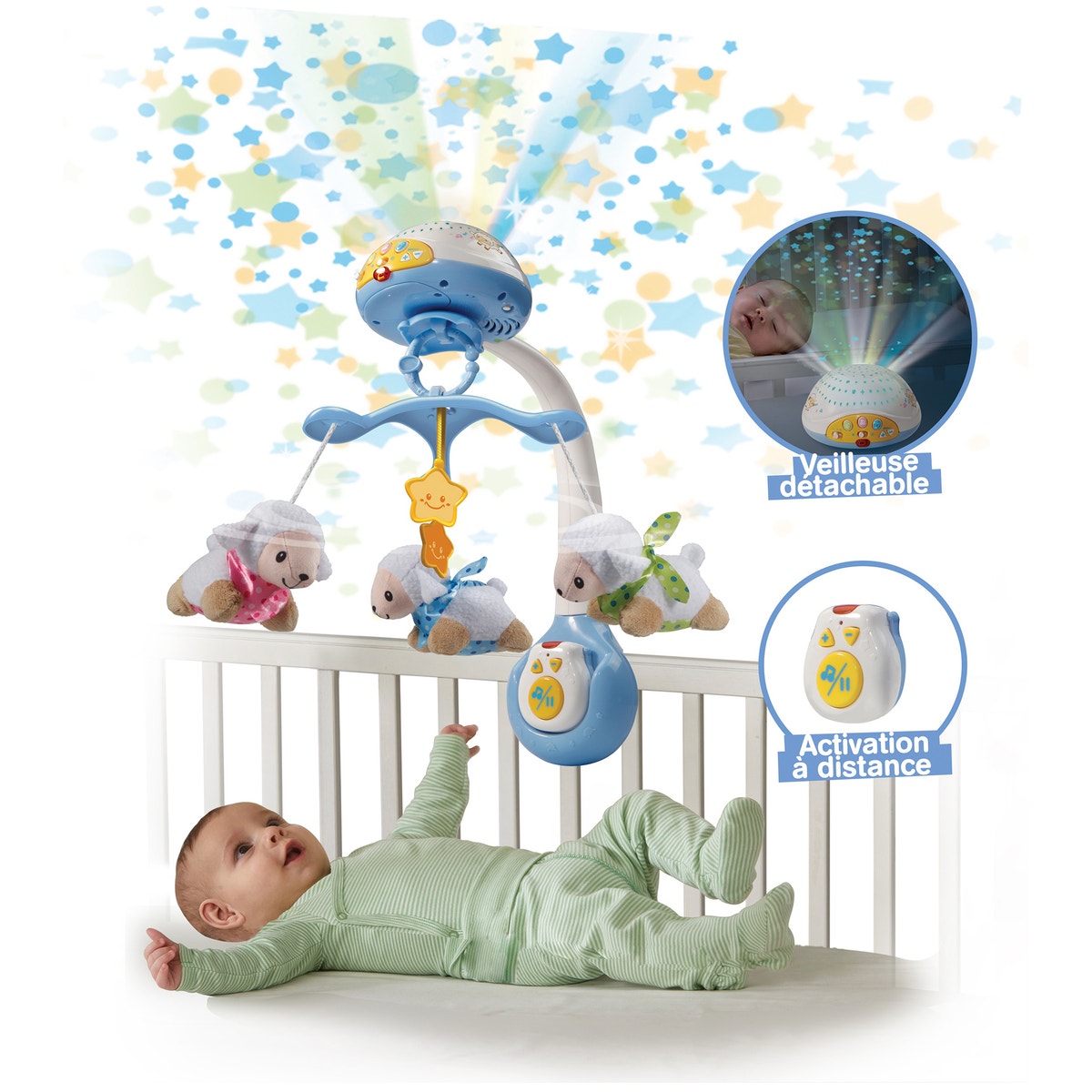 Lumi mobile Compte-moutons bleu bleu, VTECH