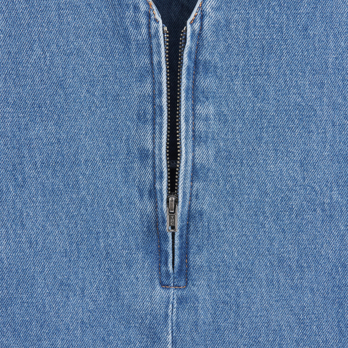 Robe droite sans manches en denim double stone, LA REDOUTE COLLECTIONS