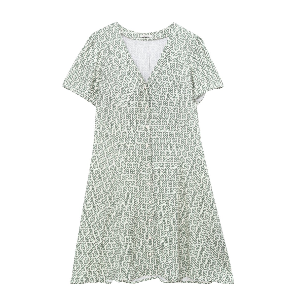 Robe en viscose ethnique blanc, IKKS