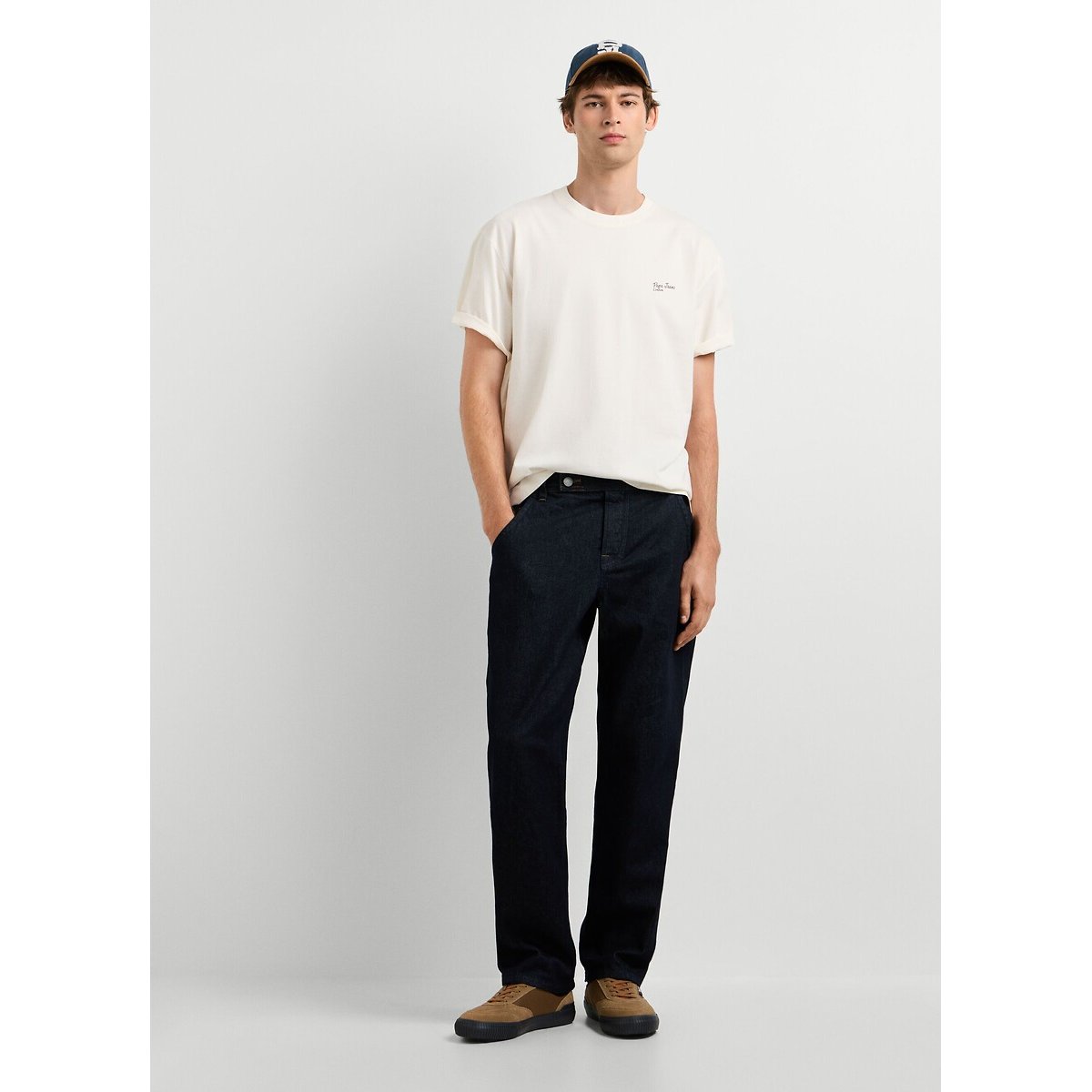T-Shirt mit kurzen Ärmeln, JAX weiss, PEPE JEANS