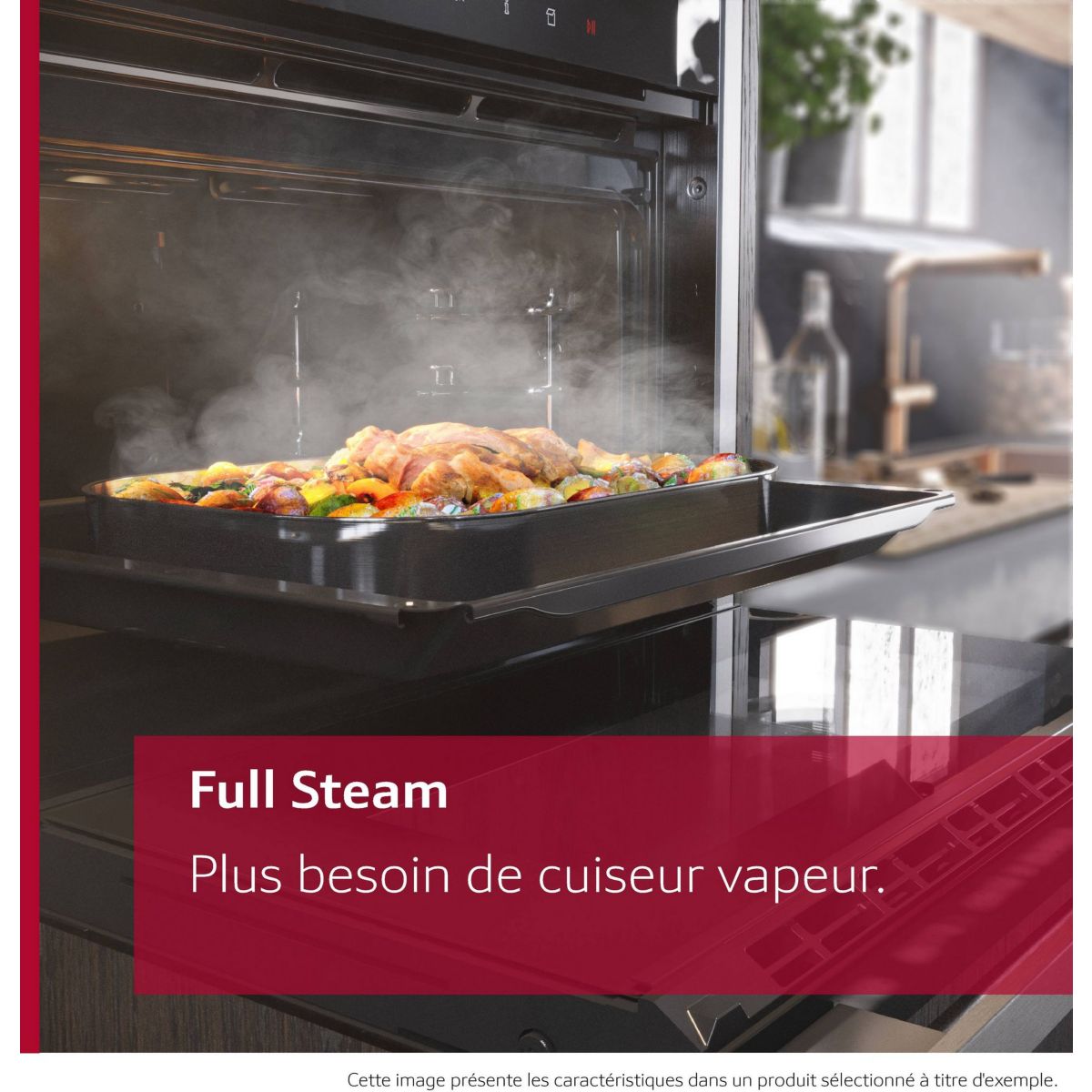 Four encastrable fonction vapeur C24FS31N0 couleur unique, NEFF