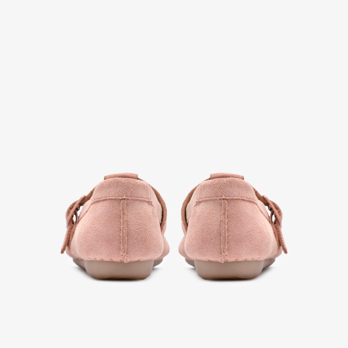 Mocassins Suède FRECKLE T BAR rose, CLARKS