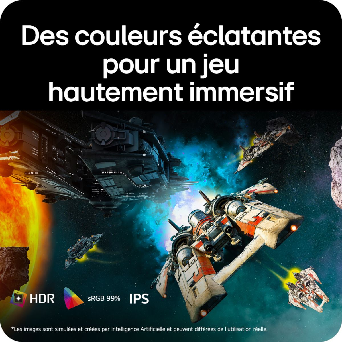 Ecran PC Gamer UltraGear 32G620B 32'' QHD 200Hz IPS 1 ms HDR couleur unique, LG