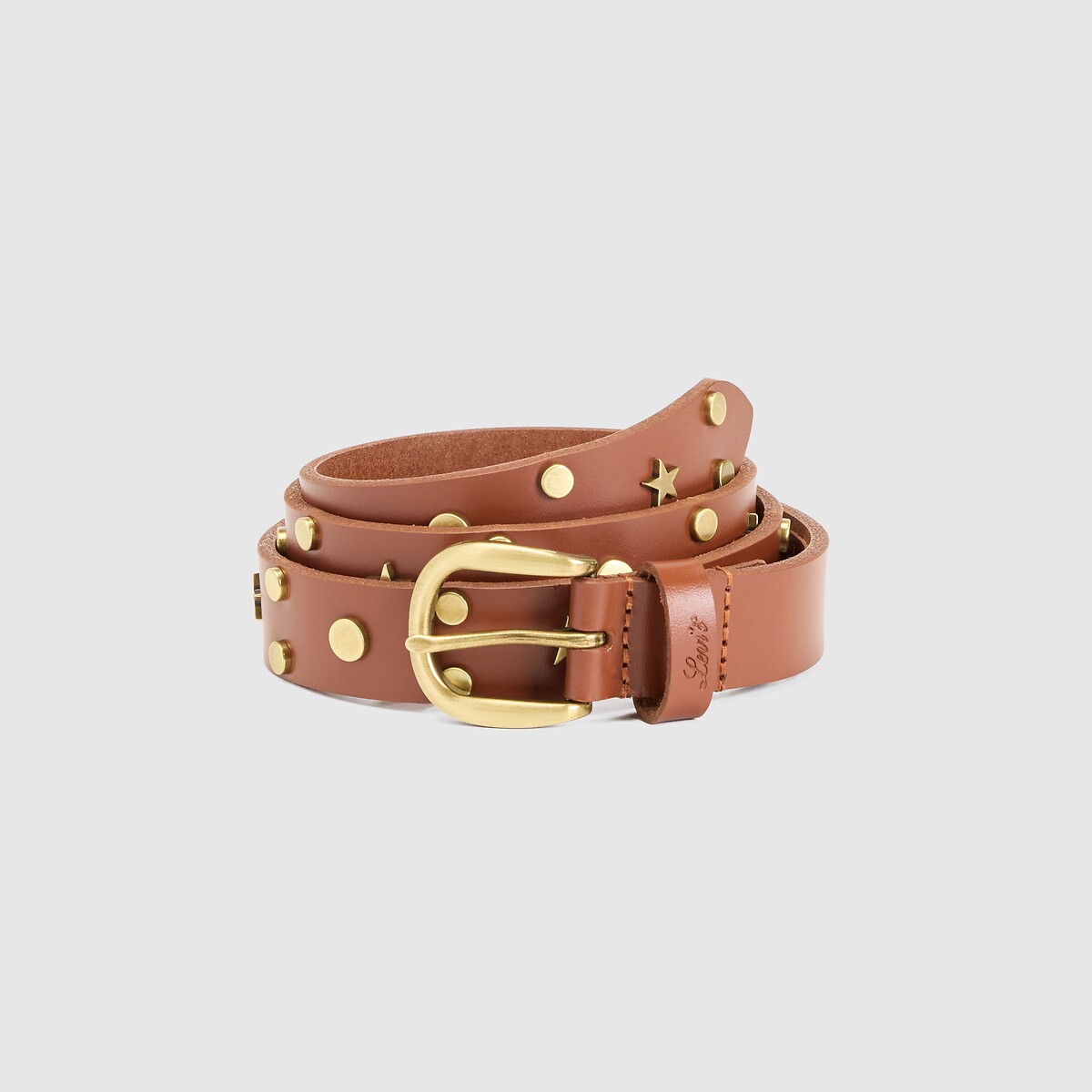 Cinto em pele CONSTELLATION camel, LEVI'S