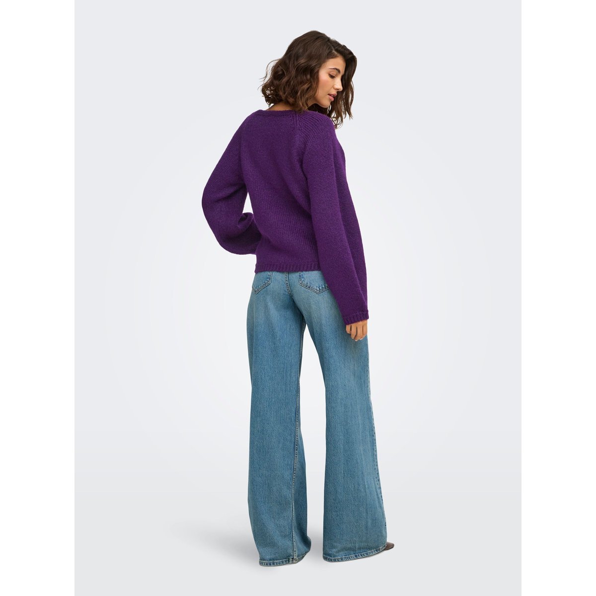 Pull En Maille violette - acai 1, ONLY