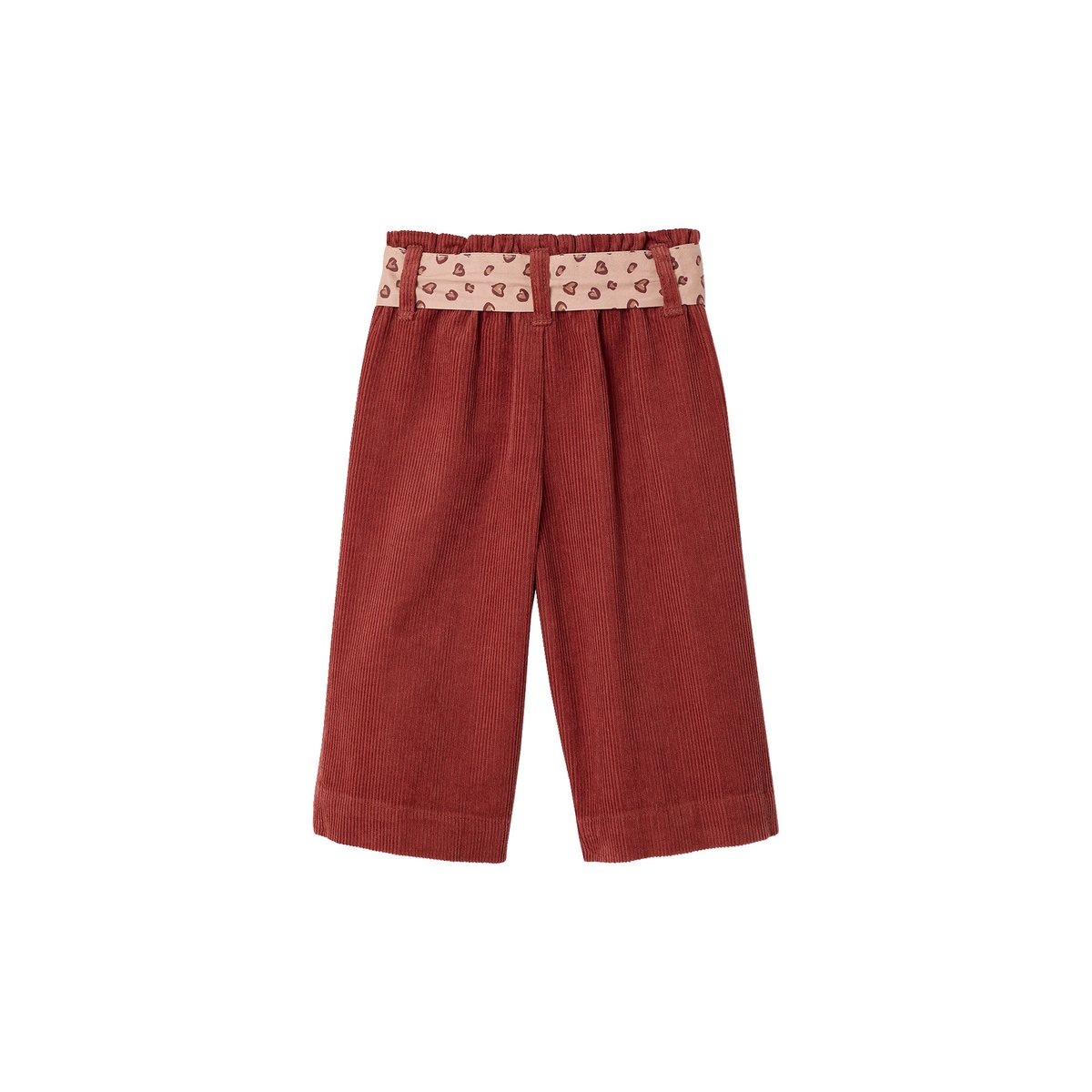 Pantalon large marron, VERTBAUDET