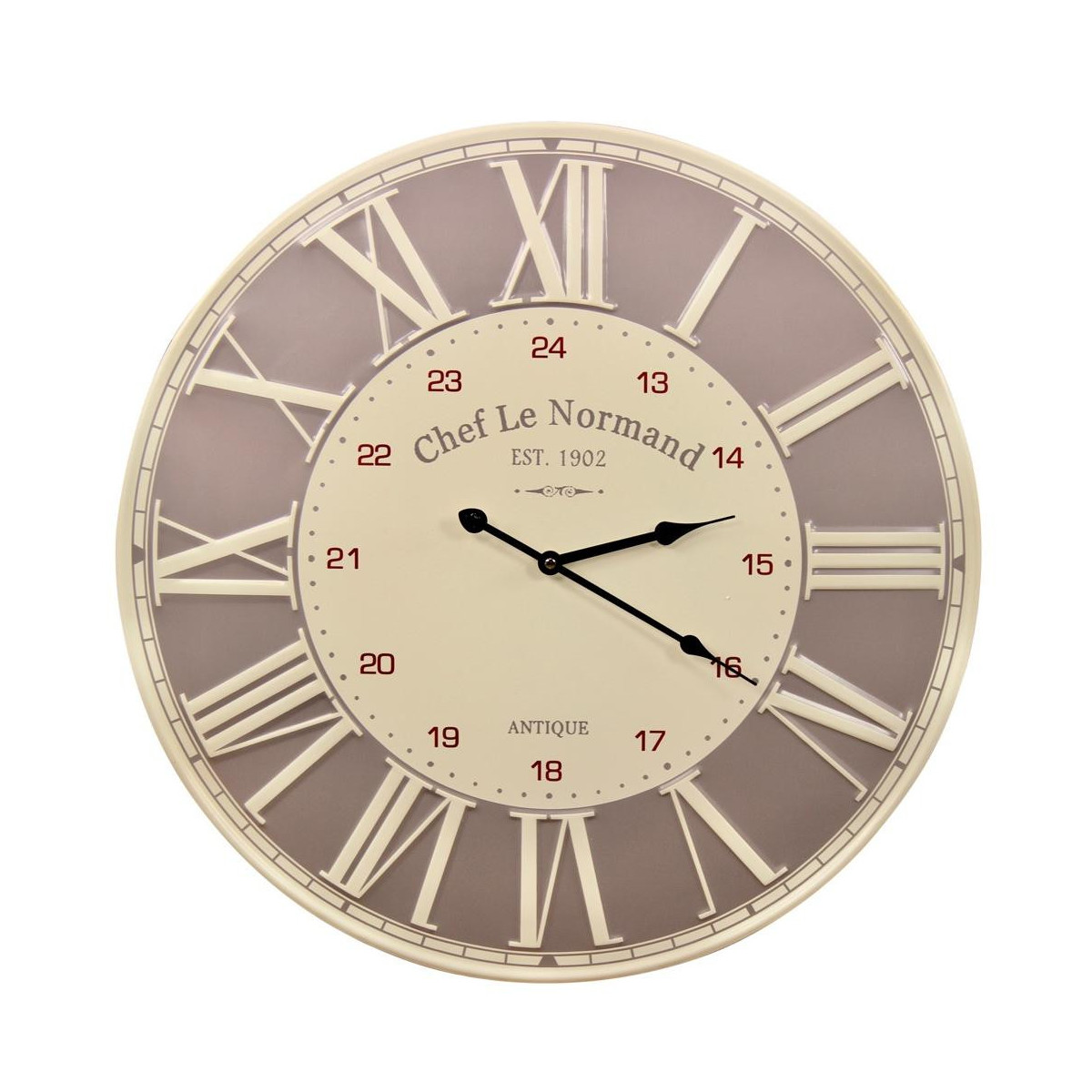 Horloge ancienne chef le normand gris, DECORATION D’AUTREFOIS