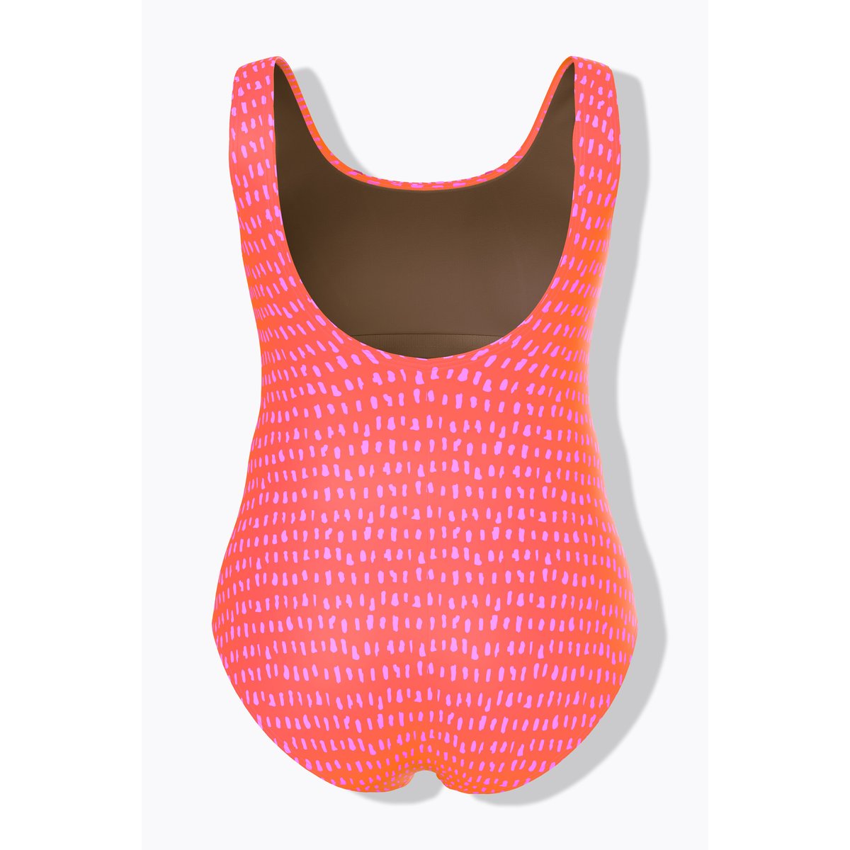 Maillot de bain sans bonnets souples rouge néon, ULLA POPKEN