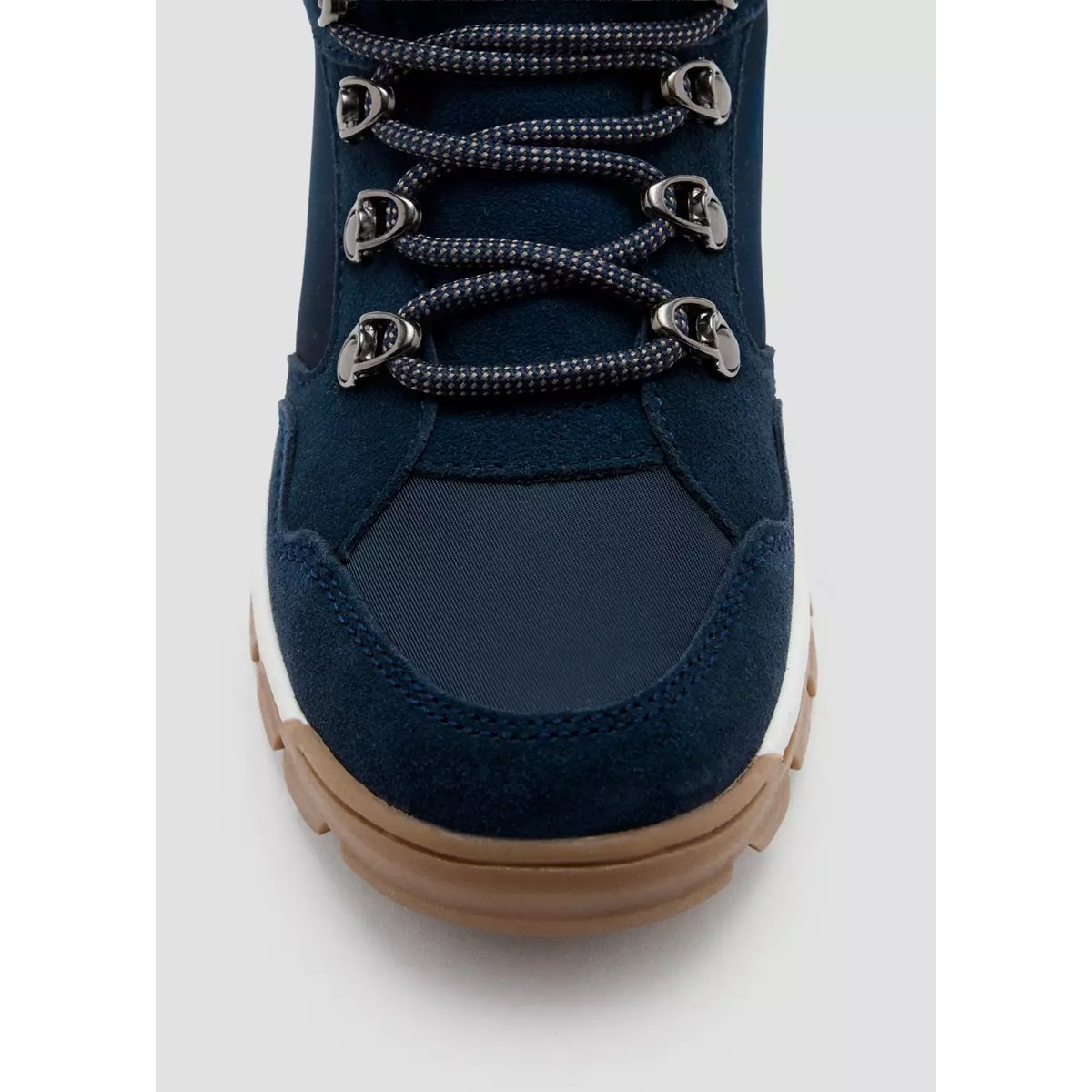 Bottes lacets élastiques bleu marine, MANGO KIDS