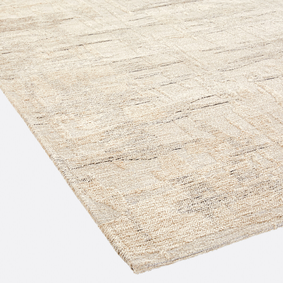 Plat geweven vloerkleed met abstracte motieven, Aruni beige , LA REDOUTE INTERIEURS
