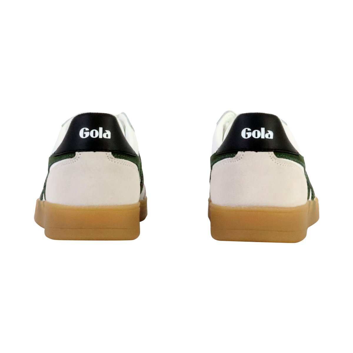 Basket Basse Cuir Viper Leather white-evergreen-black-gum, GOLA