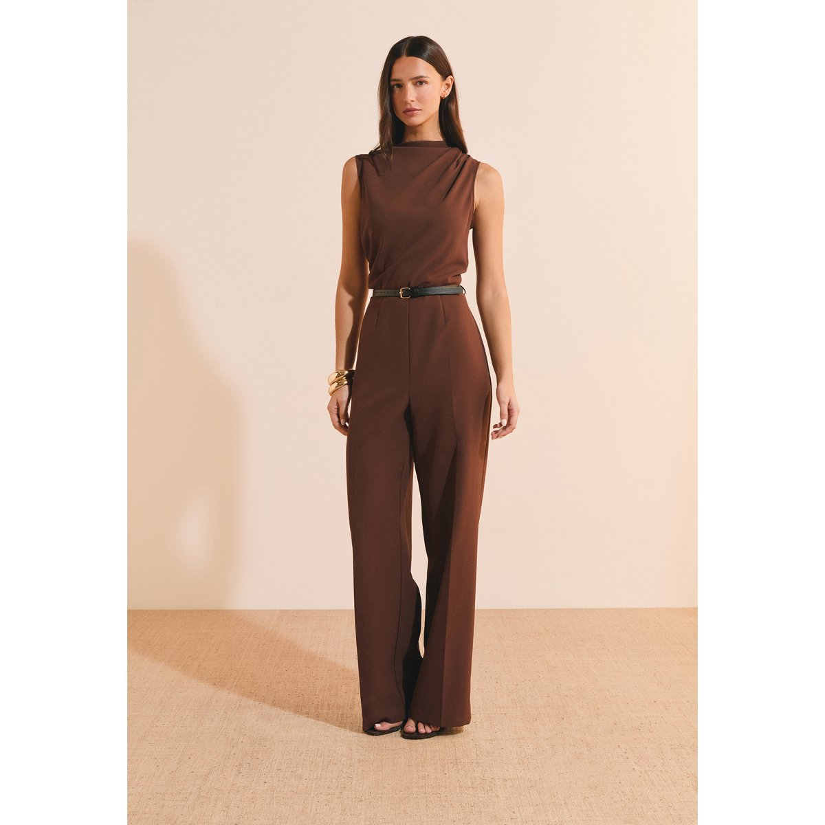 Combinaison sans manches JOAN chocolat, ETAM
