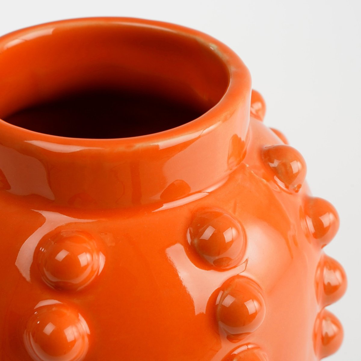 Vase texturé BOAZ orange, MICA DECORATIONS