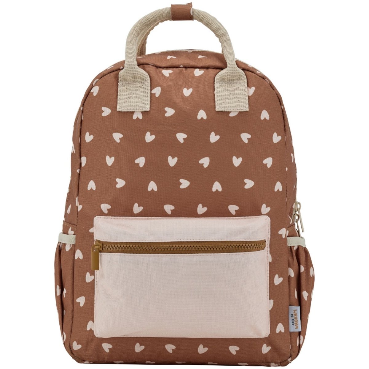 Sac à dos marron, beige, ATELIER WAGRAM