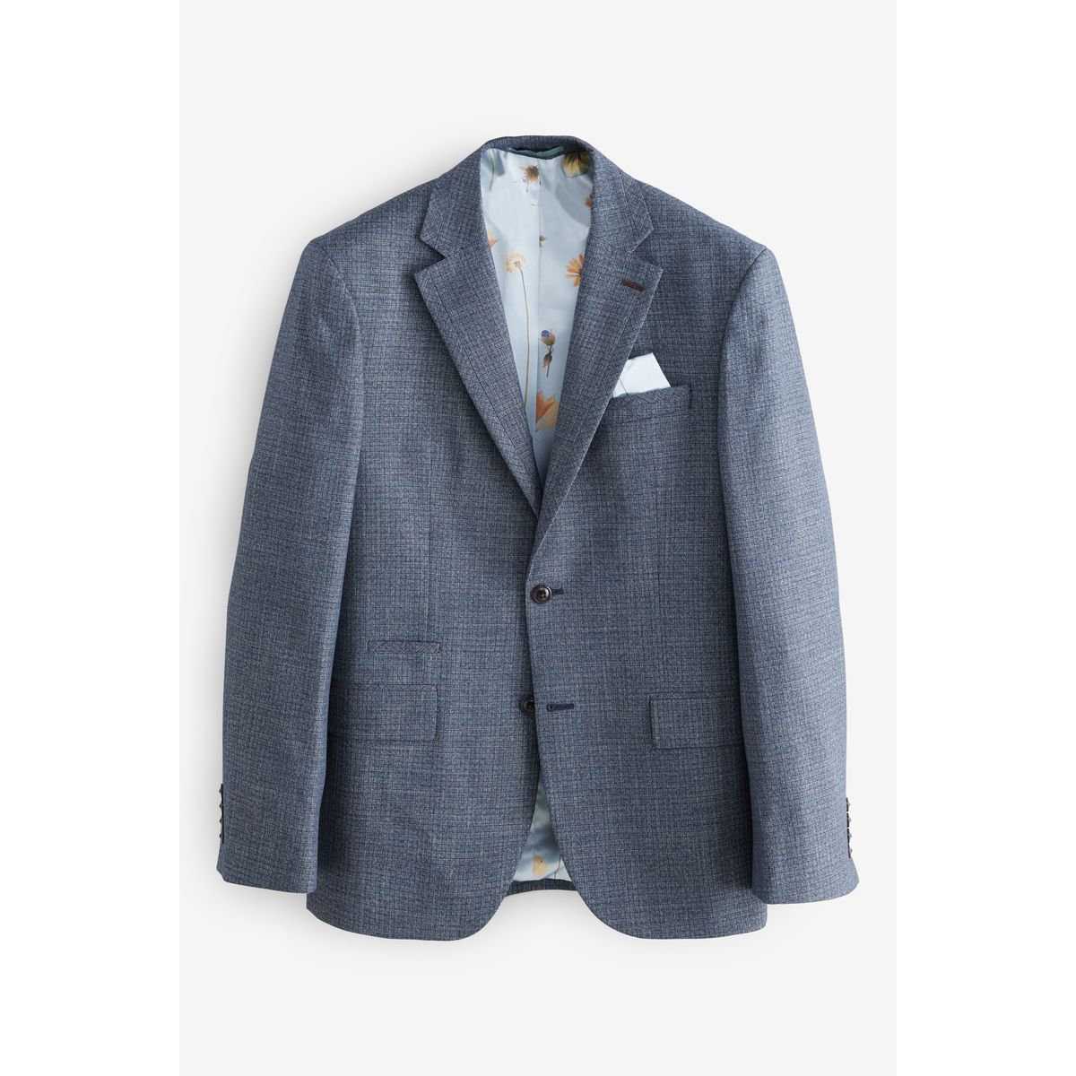 Veste de costume texturée à liseré bleu, NEXT
