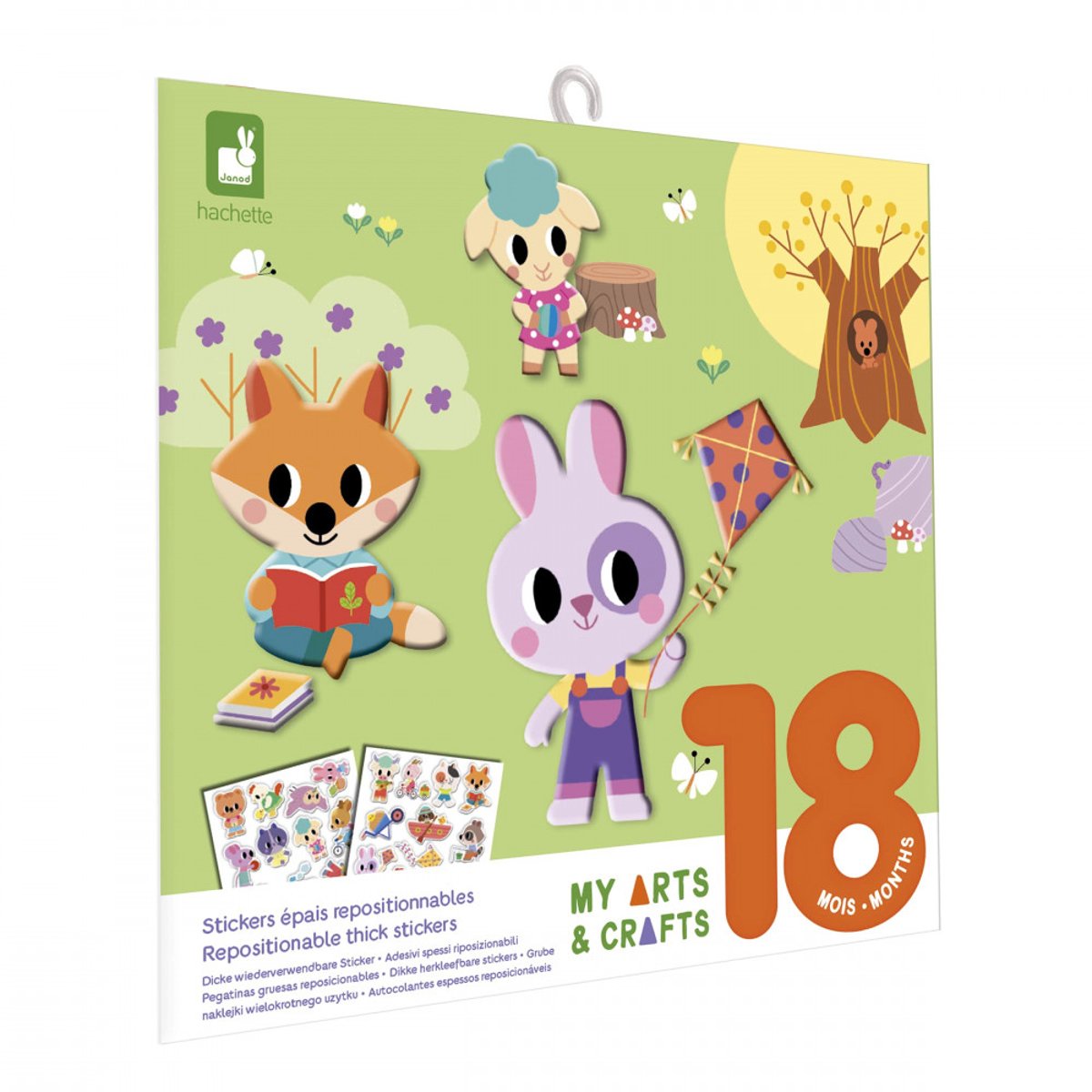 Stickers Repositionnables, Loisirs Créatifs 2 Ans multicolore, JANOD