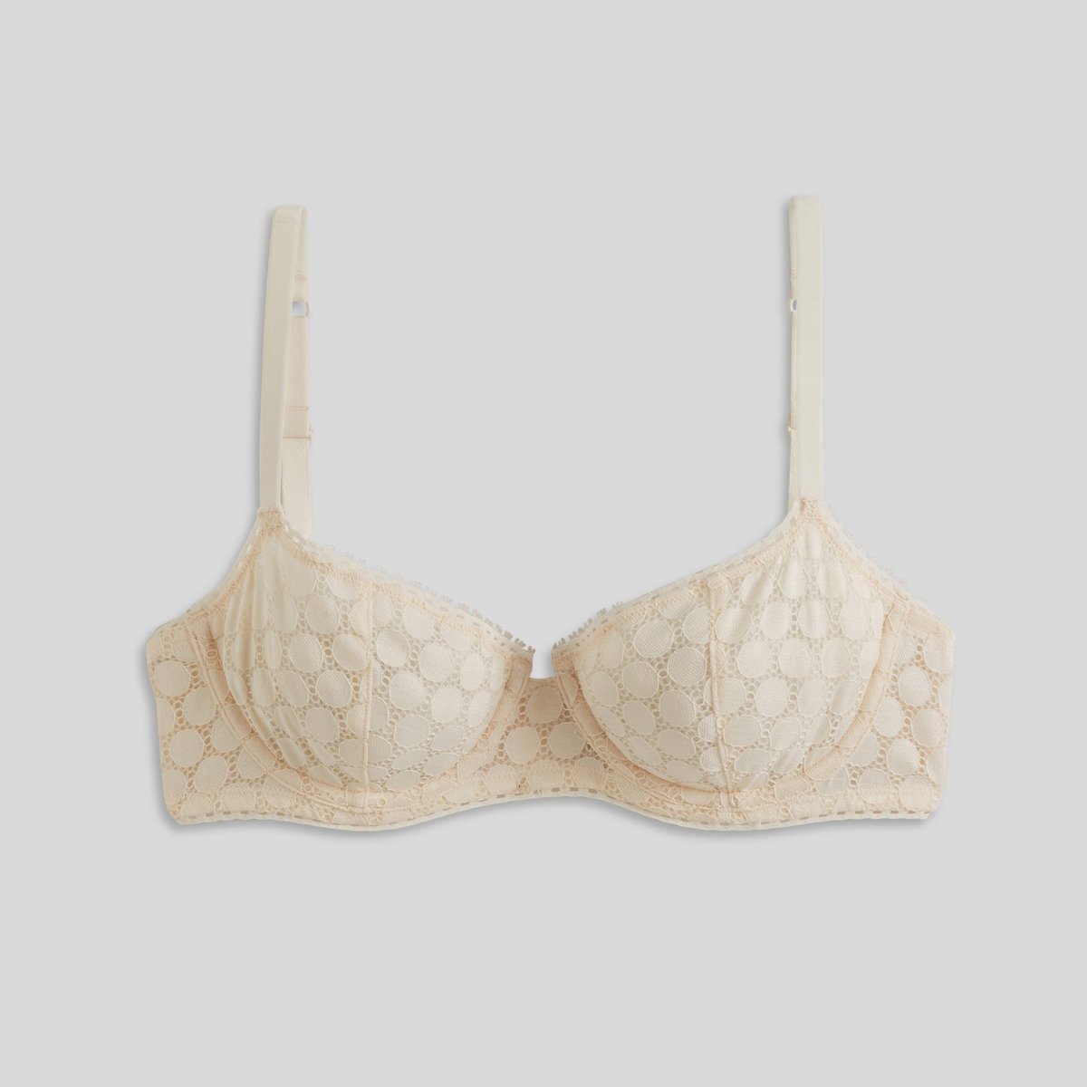 Soutien-gorge Corbeille Balconnet En Dentelle Et Pois soyeux, MONOPRIX